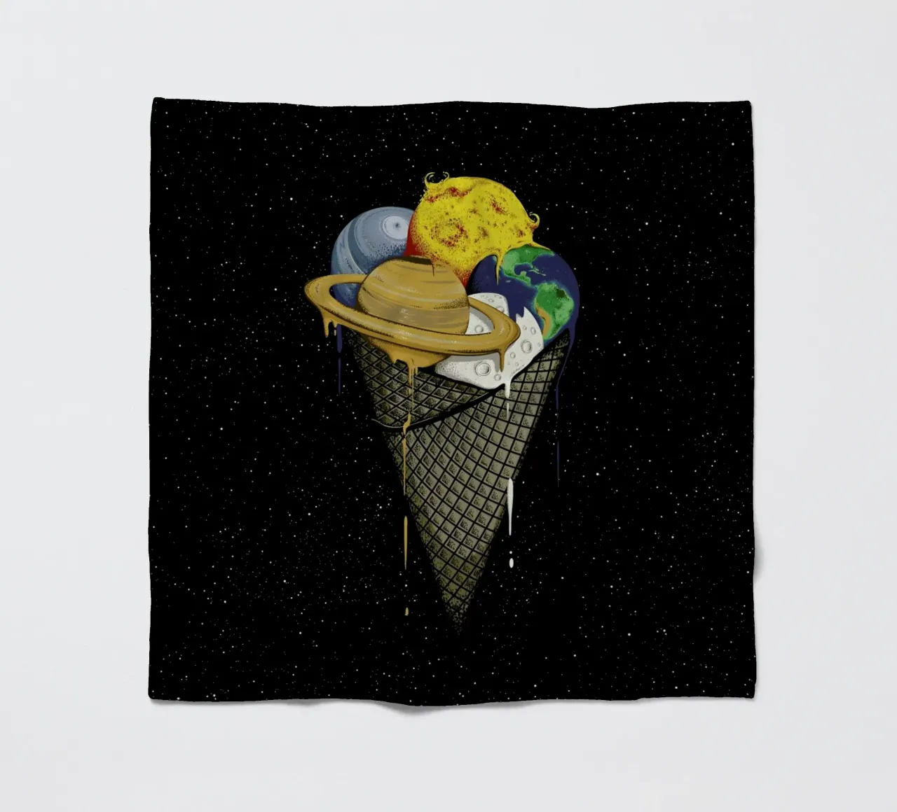 Galactic Ice Fleecedecke von Robert Richter