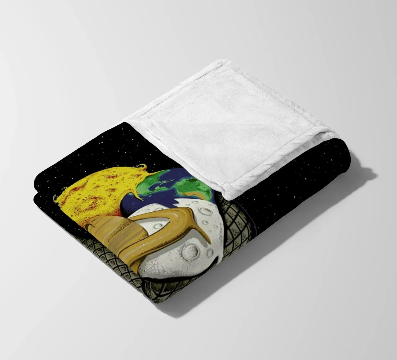 Galactic Ice Fleecedecke von Robert Richter