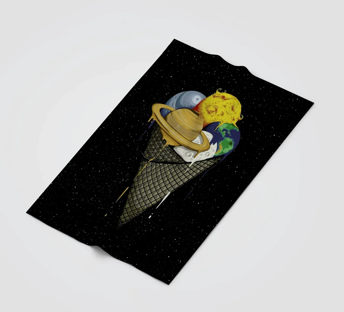 Galactic Ice Fleecedecke von Robert Richter