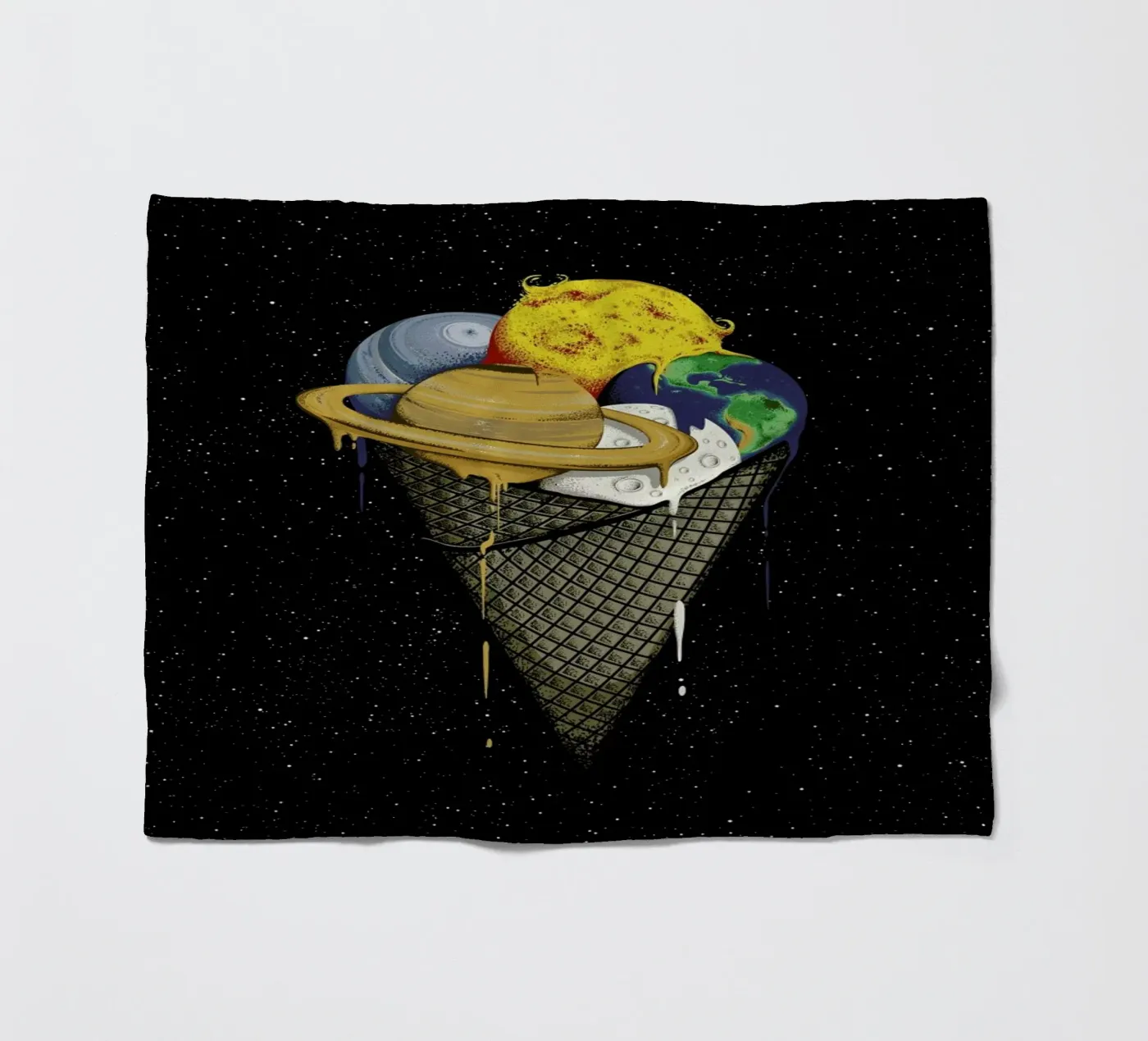 Galactic Ice Fleecedecke von Robert Richter