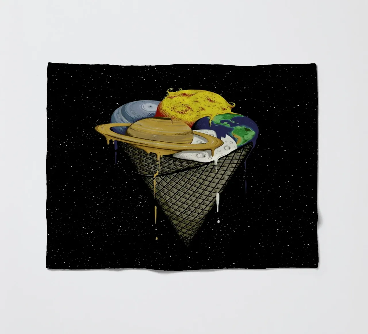 Galactic Ice Fleecedecke von Robert Richter