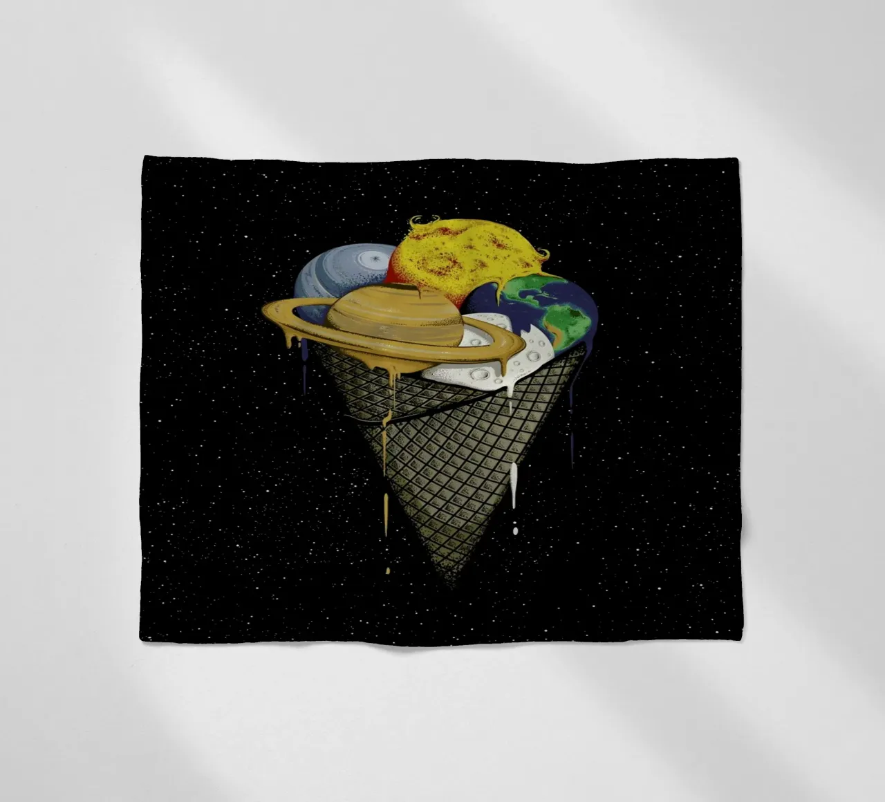 Galactic Ice Fleecedecke von Robert Richter