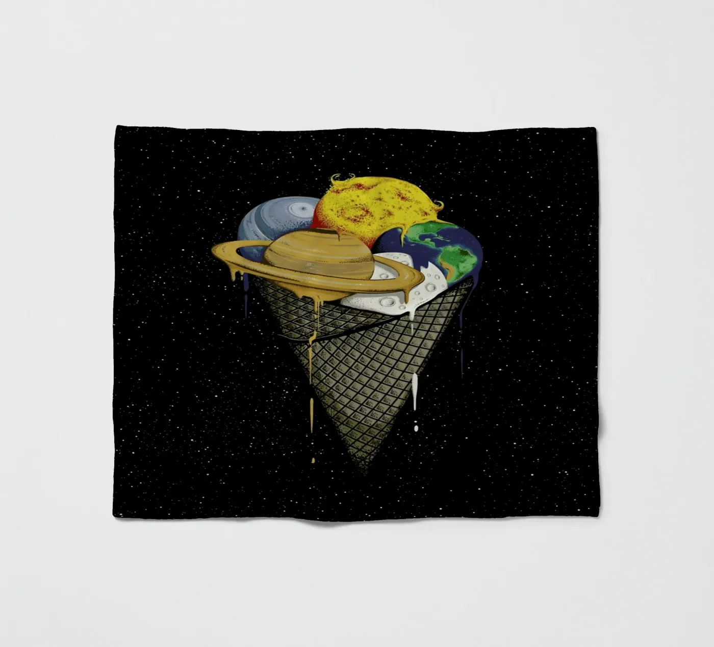 Galactic Ice Fleecedecke von Robert Richter