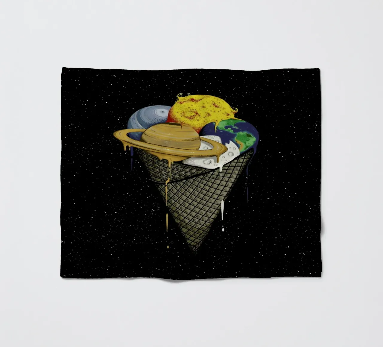 Galactic Ice Fleecedecke von Robert Richter