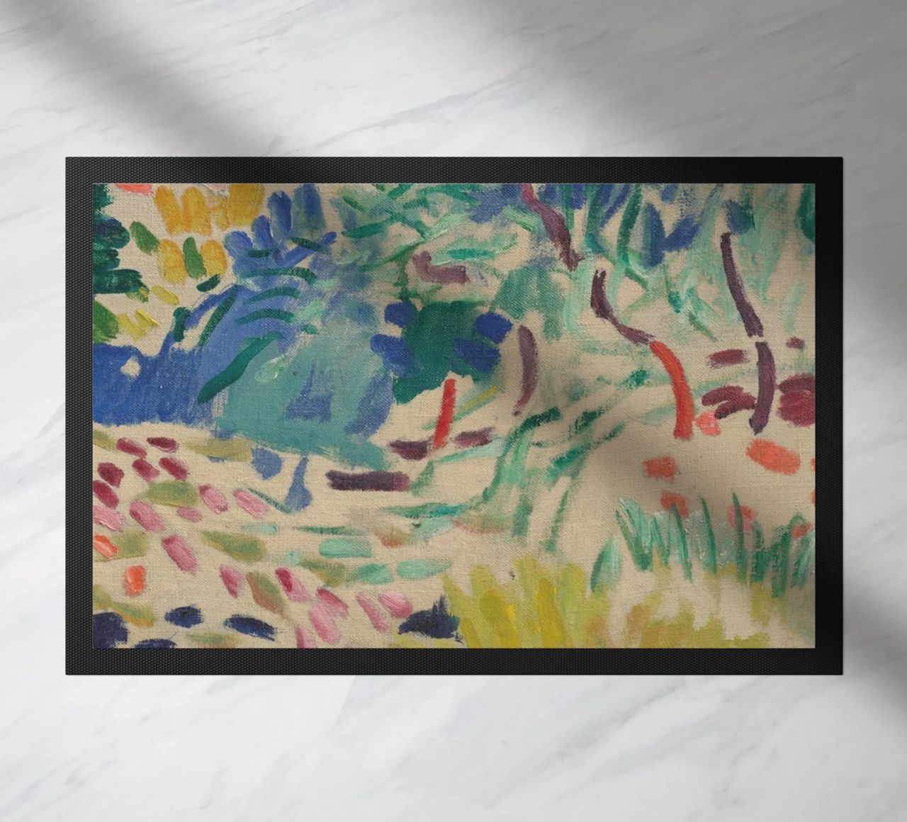 Nature in motion - Fauvist style doormat by Whole©
