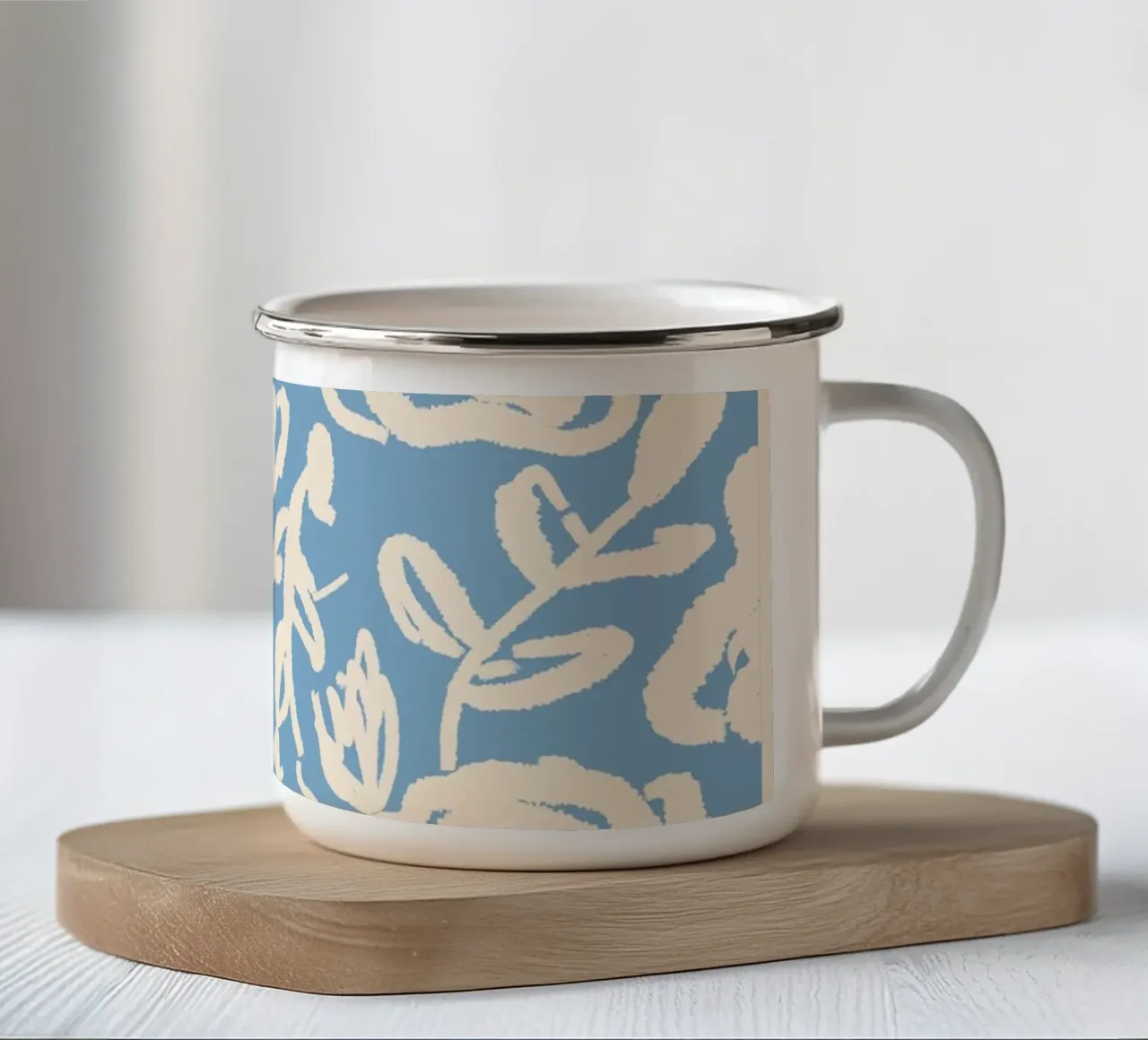 Dettaglio floreale - eleganza moderna tazza in smalto da Whole©