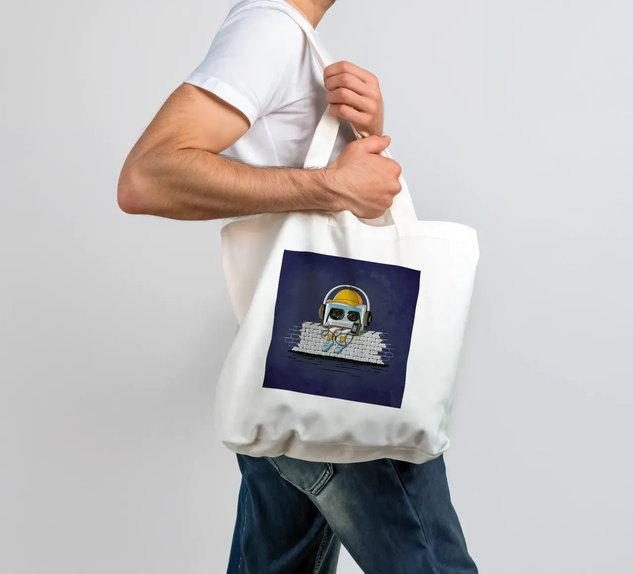 Oldschool Music tote bag by Robert Richter