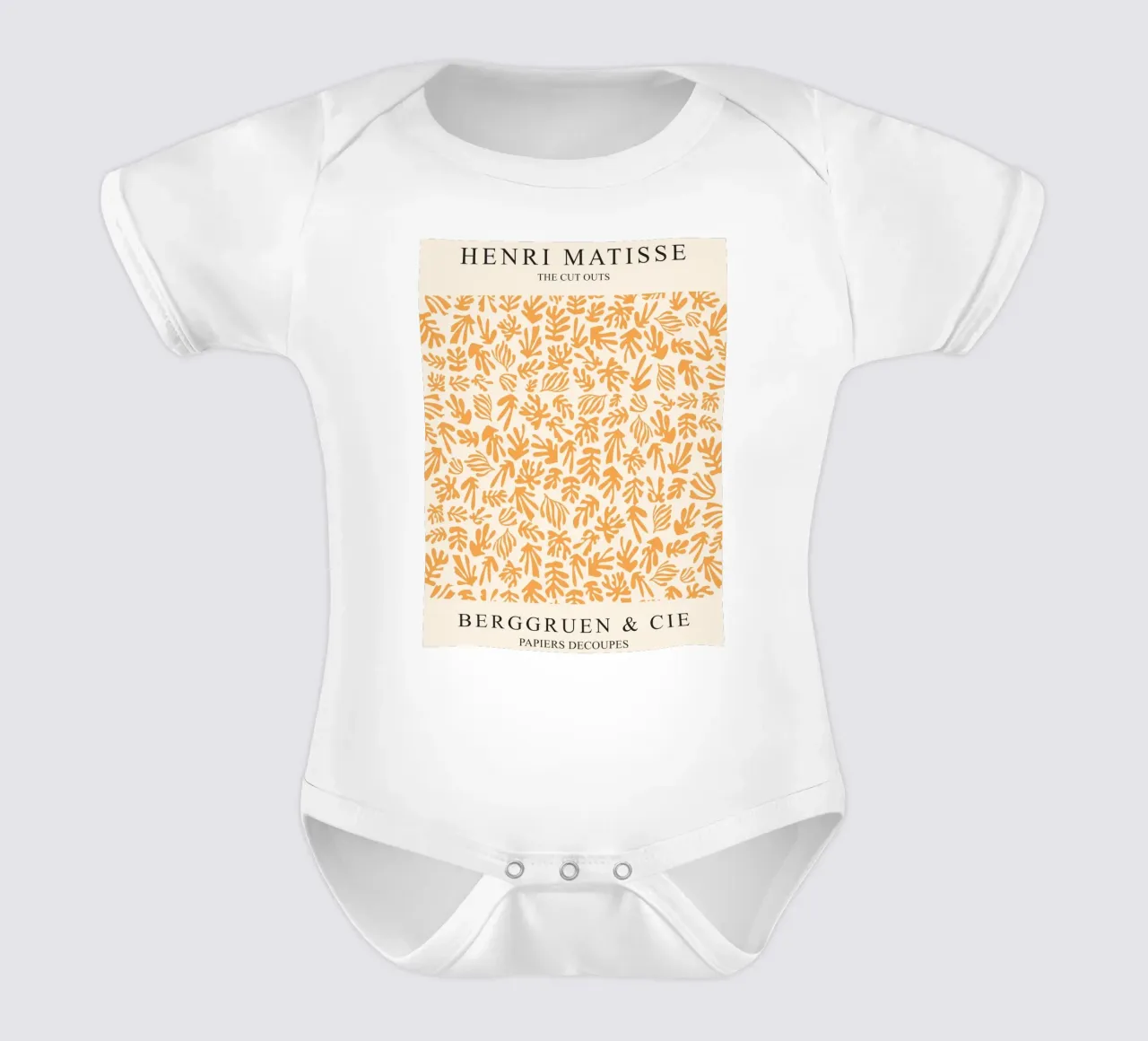 Forme botaniche - Taglio moderno body neonato maniche corte da Whole©