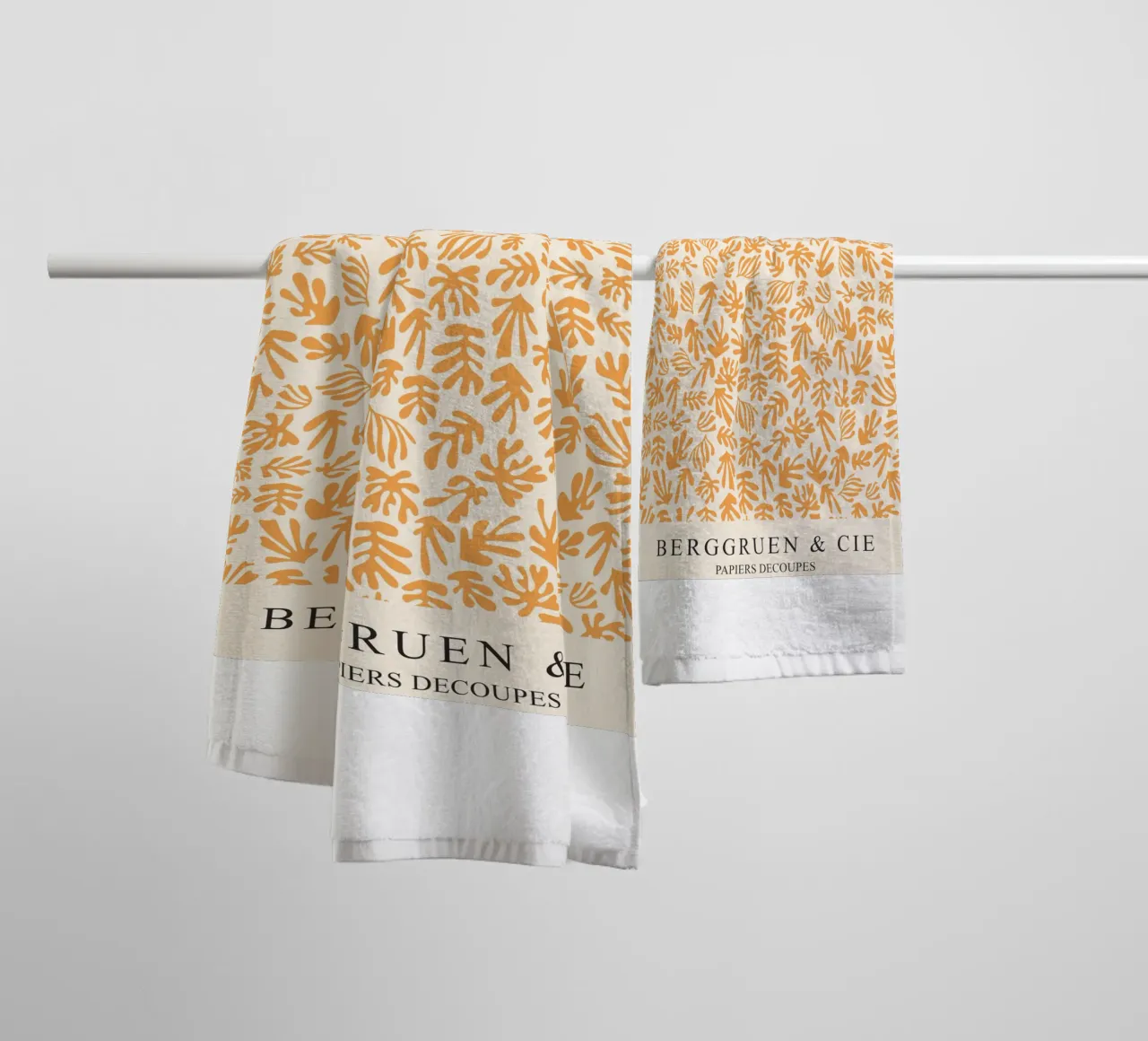 Forme botaniche - Taglio moderno asciugamano da bagno da Whole©