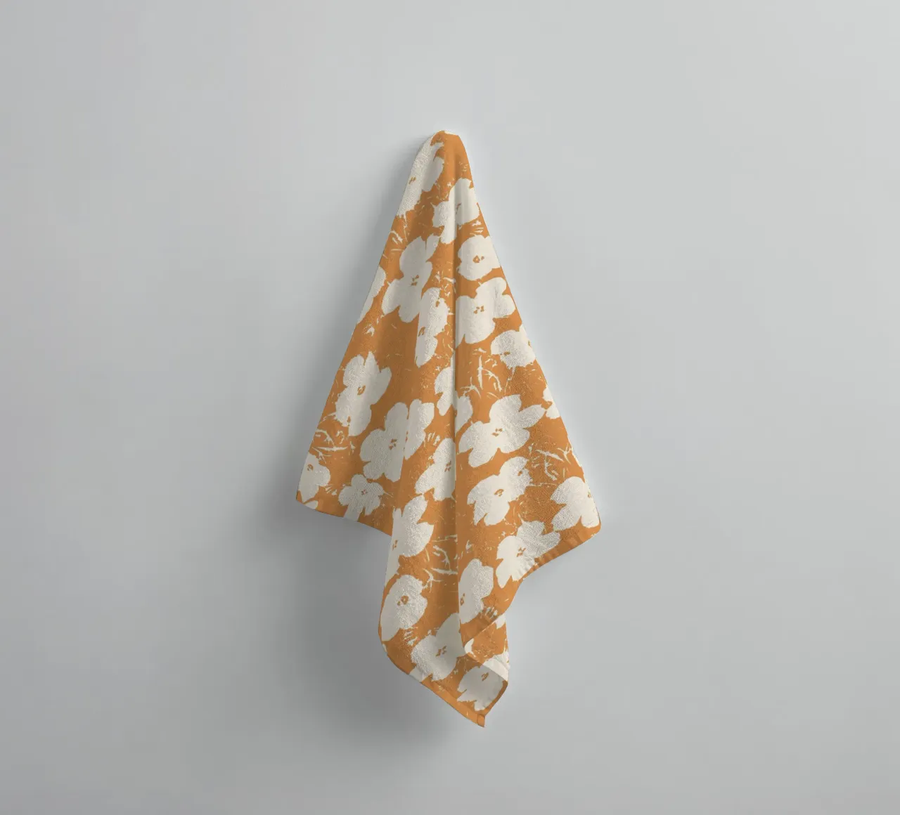 Retro floral pattern - timeless style towel by Whole©