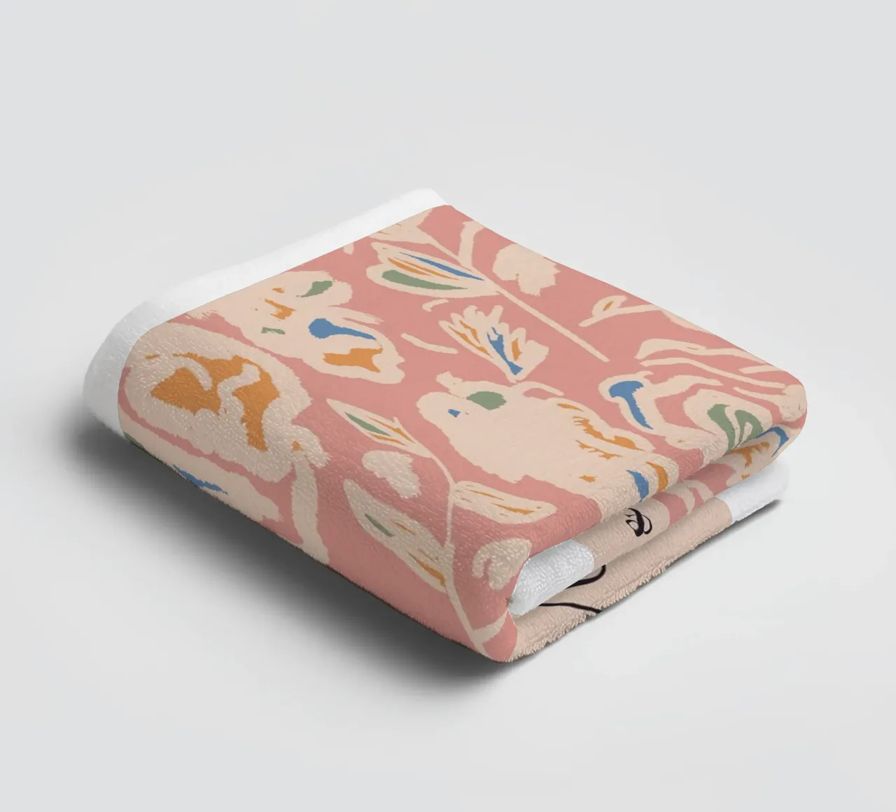 Rose pattern - colourful elegance towel by Whole©