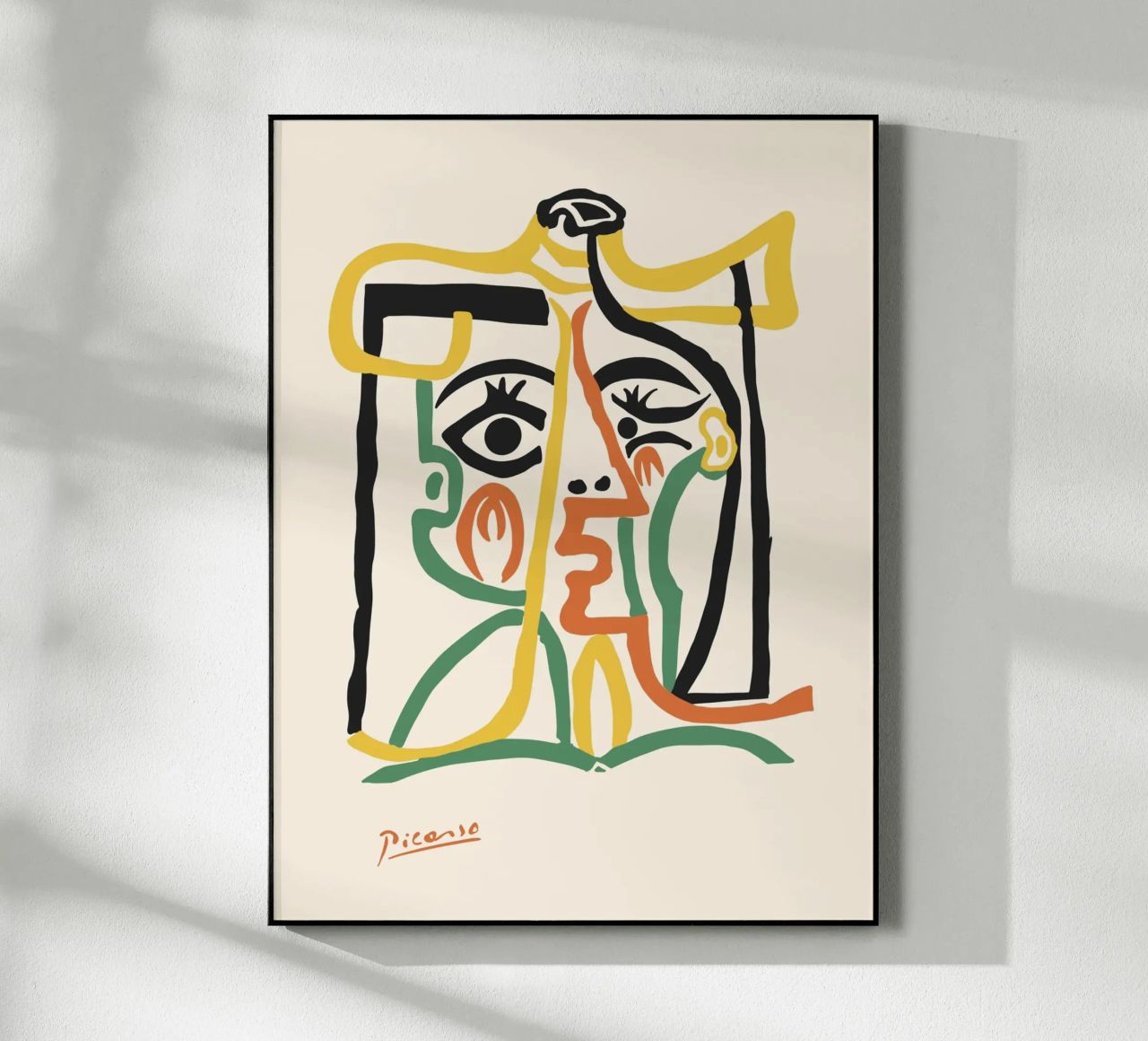 Volto astratto - Line art moderna plexiglass da Whole©