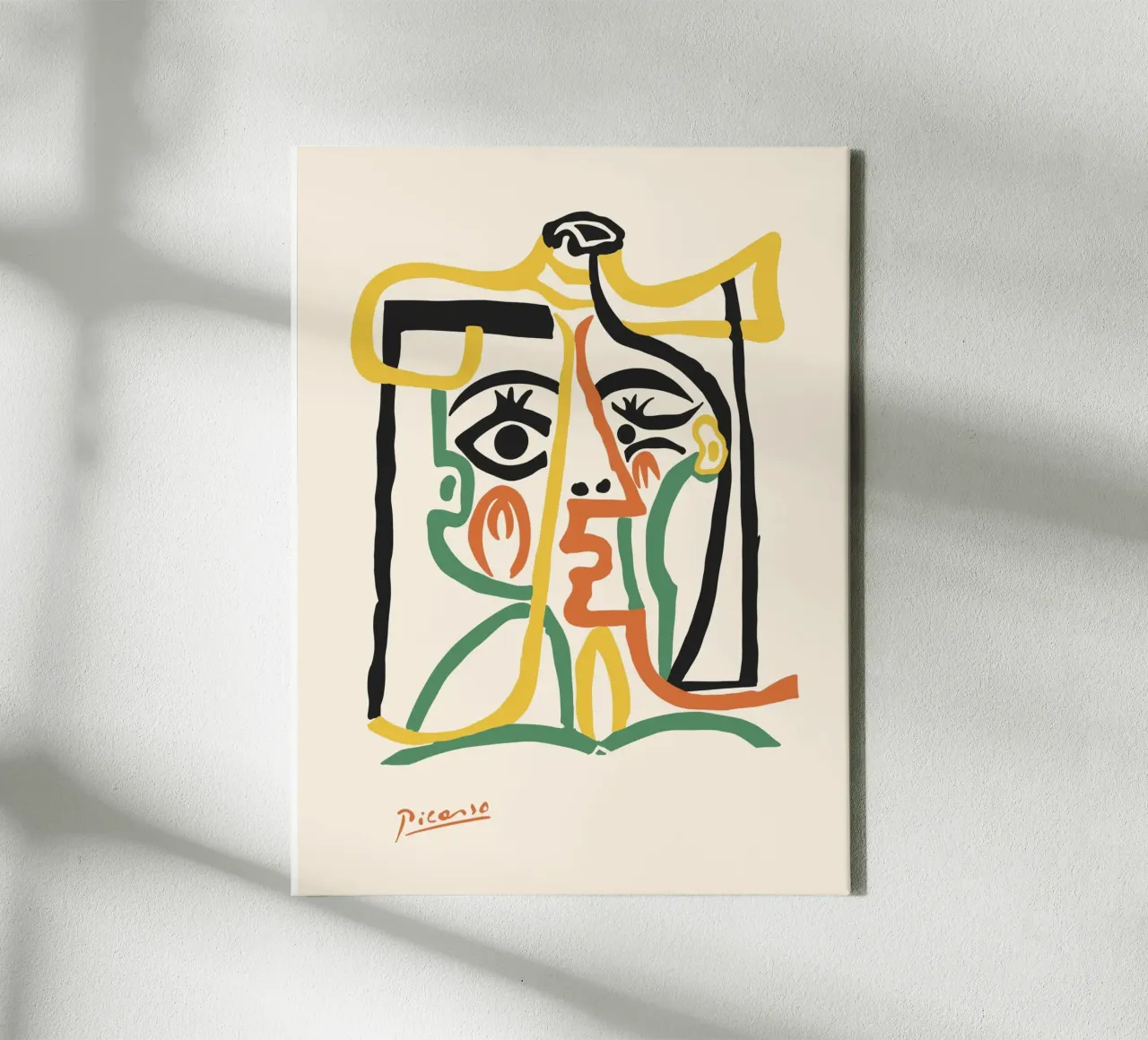 Abstract face - Modern line art canvas by Whole©