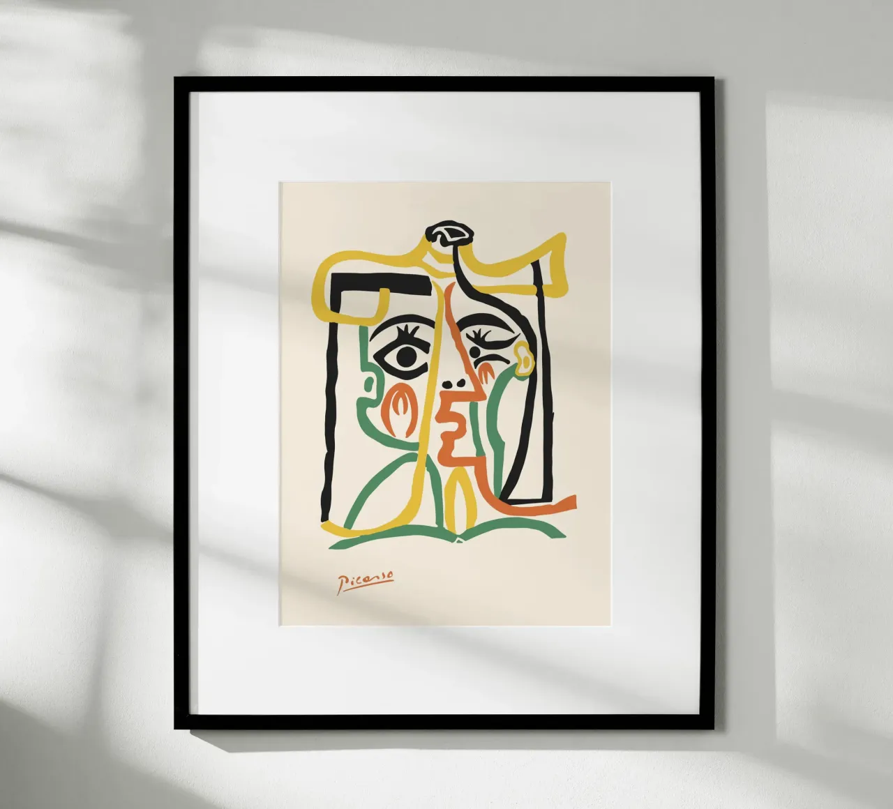 Volto astratto - Line art moderna poster da Whole©
