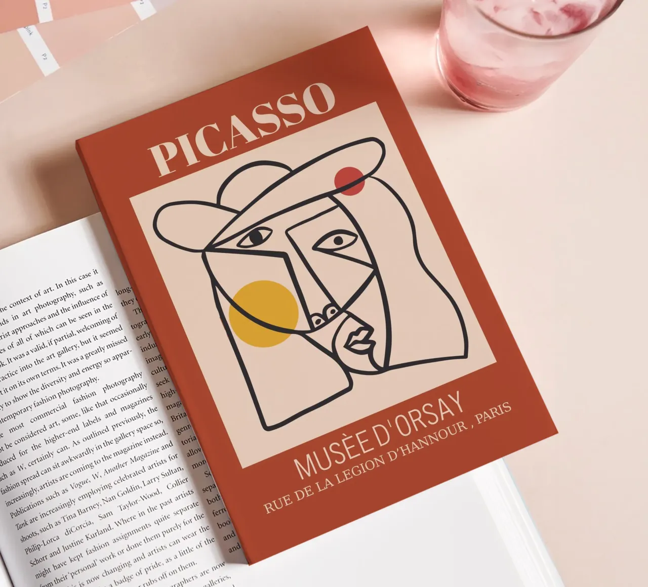 Abstract portrait - Cubist elegance notebook by Whole©
