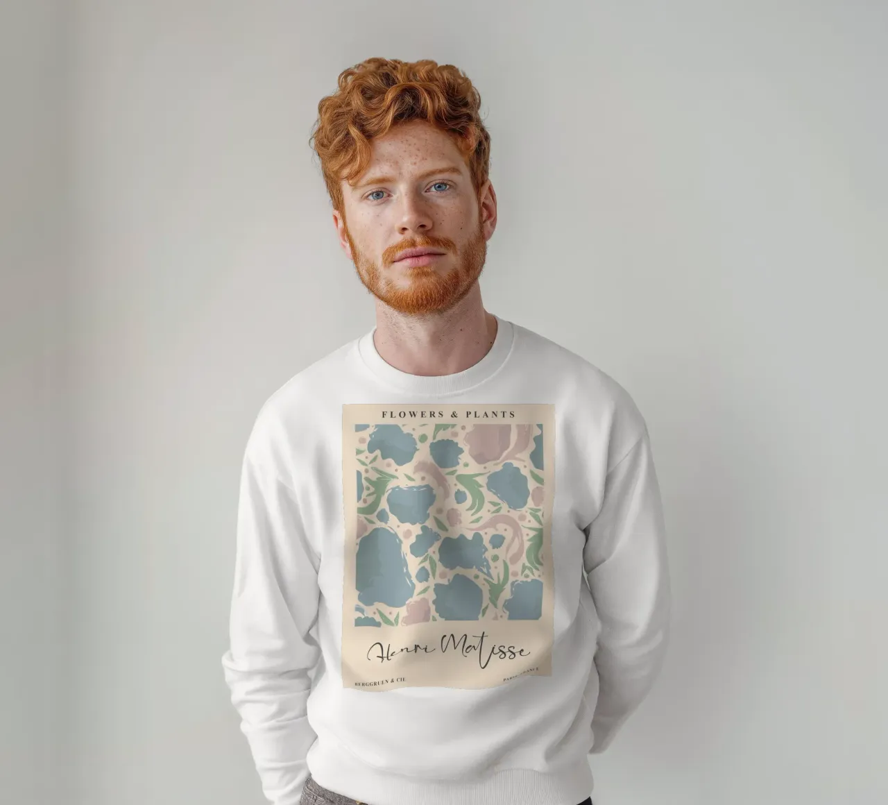 Abstract flowers - Soft colours sweatshirt by Whole©
