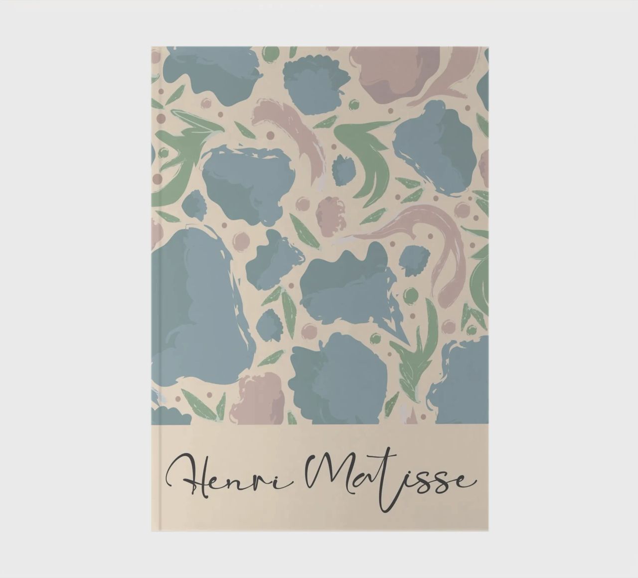 Abstract flowers - Soft colours notebook by Whole©