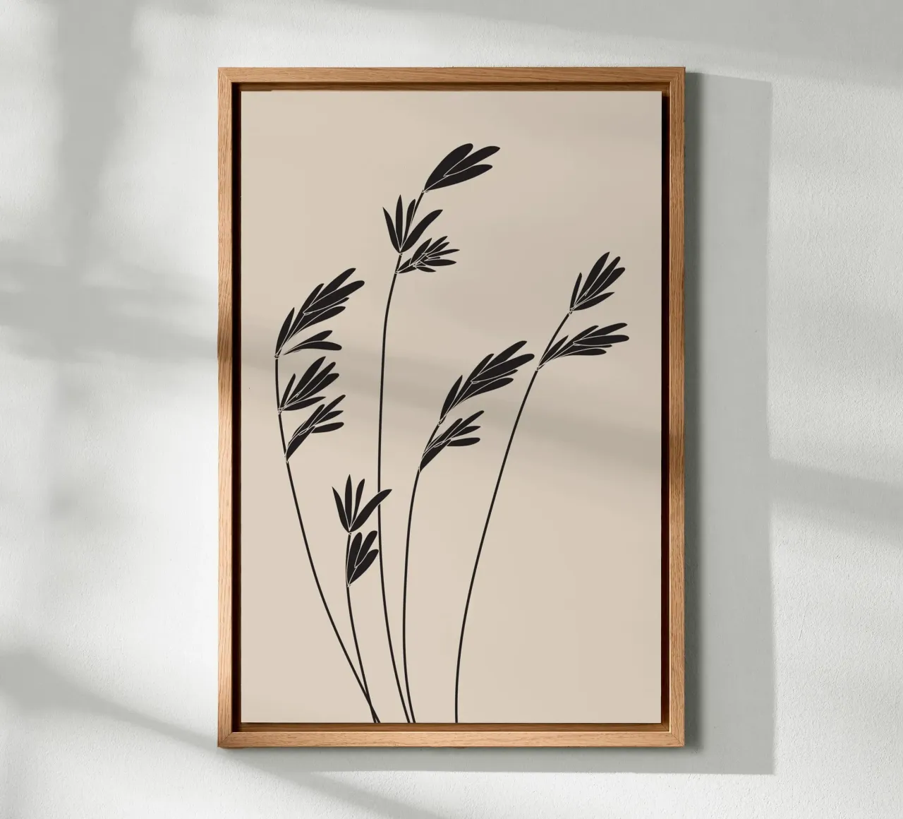Steli di piante alte minimaliste alluminio dibond da Melloi Art Print