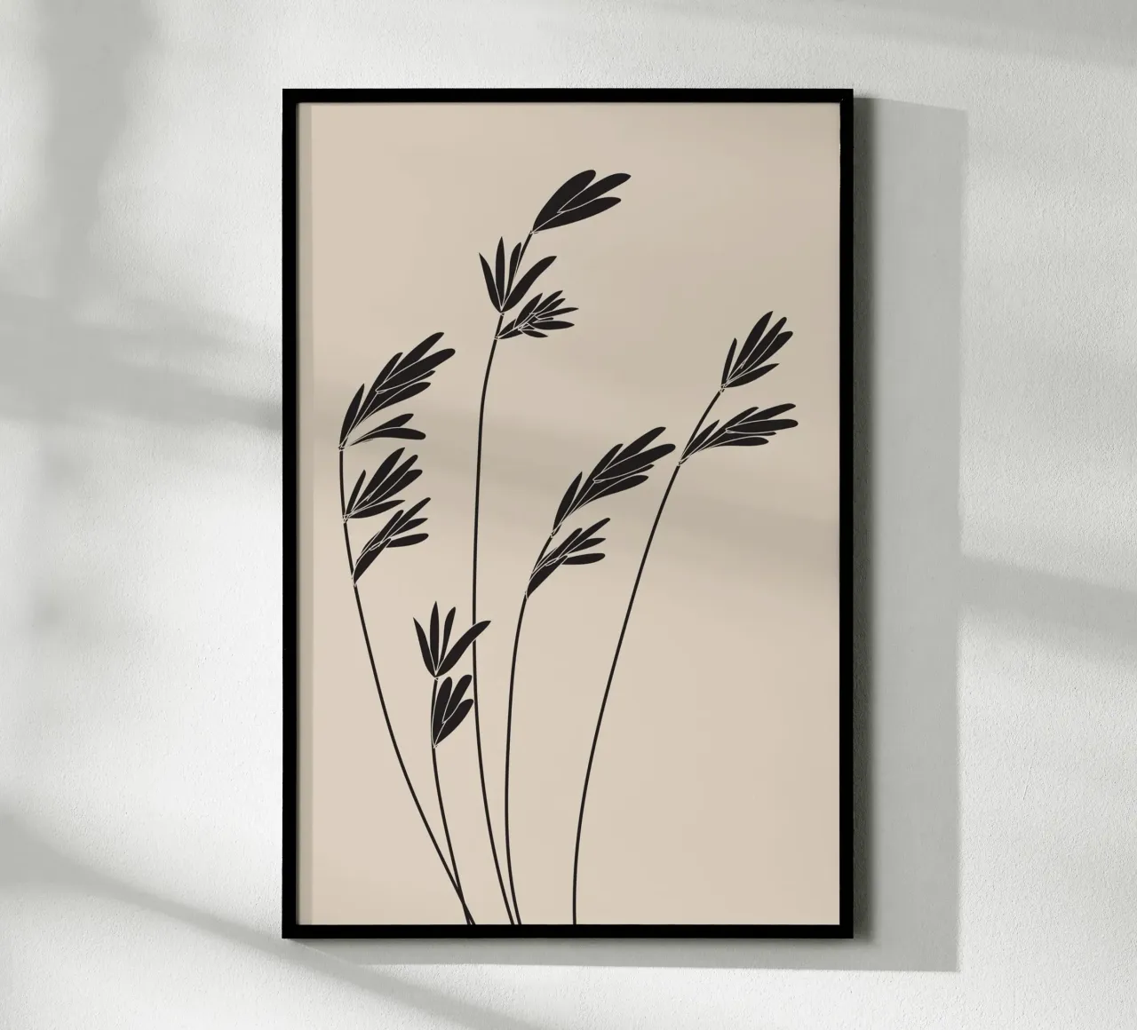 Steli di piante alte minimaliste carta hahnemühle da Melloi Art Print