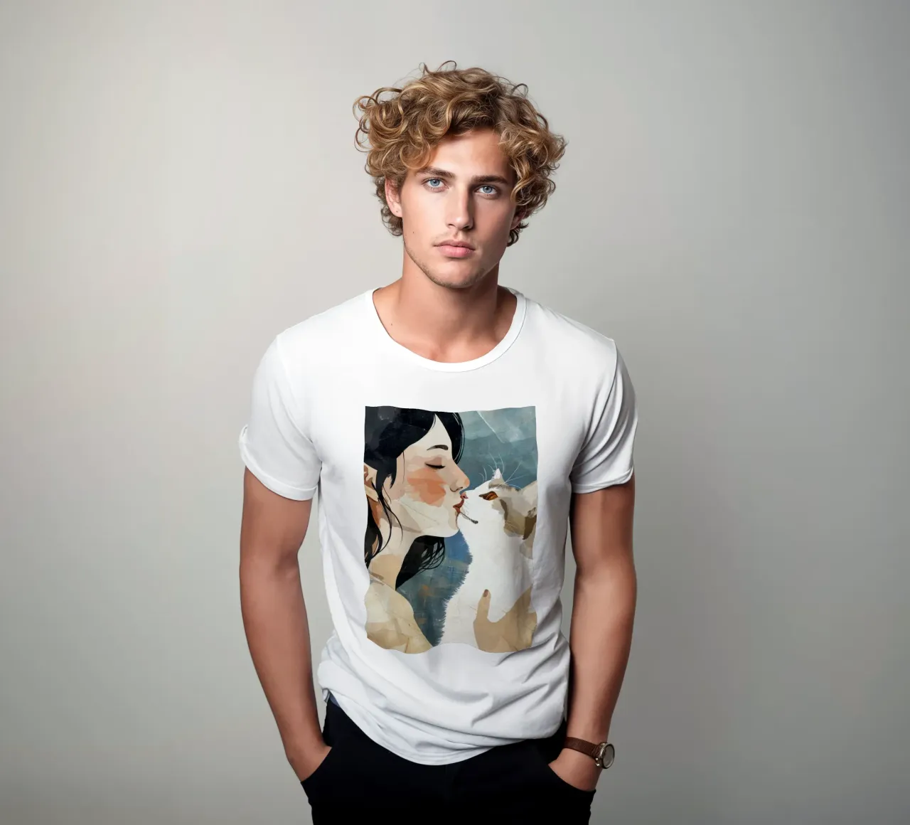 Mi piace l'arte dei gattini t-shirt da Justyna Jaszke JBJart