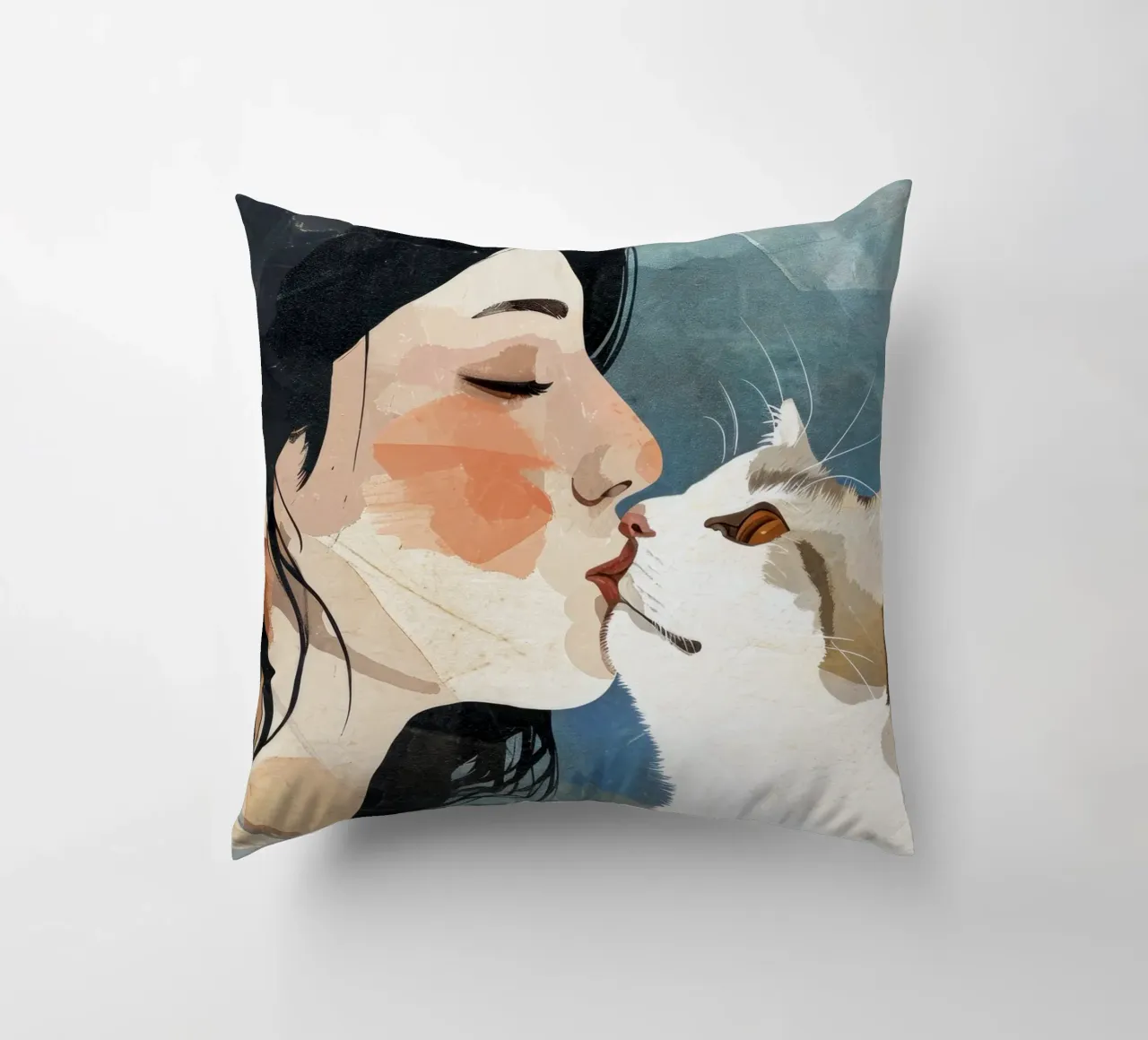 Mi piace l'arte dei gattini cuscino da Justyna Jaszke JBJart