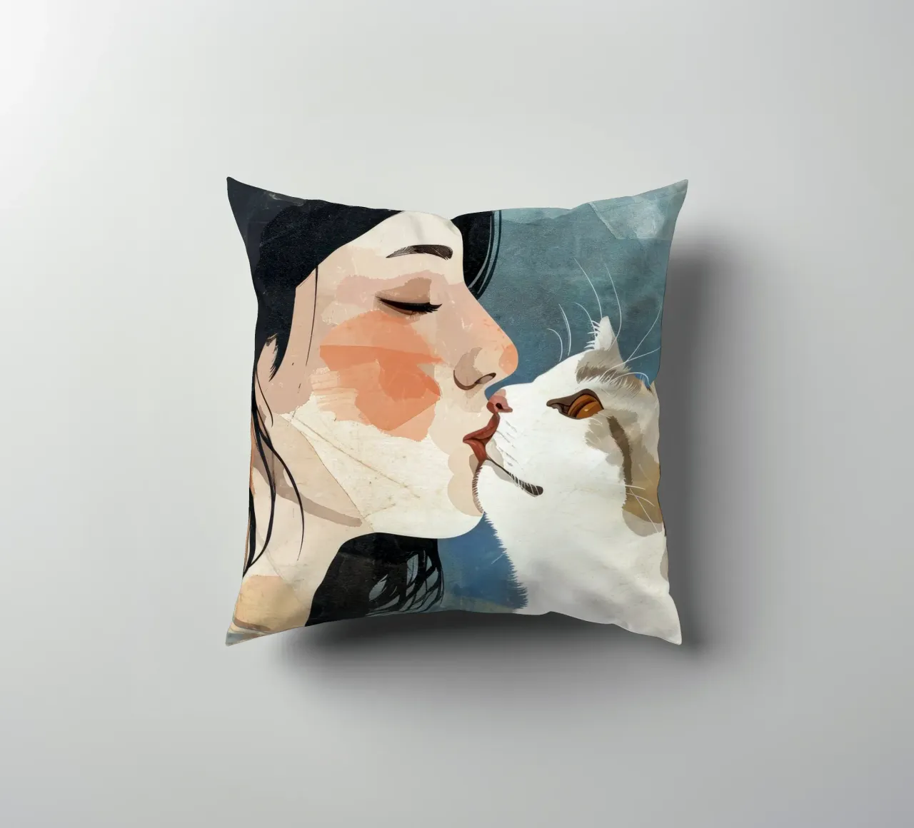Mi piace l'arte dei gattini cuscino da Justyna Jaszke JBJart