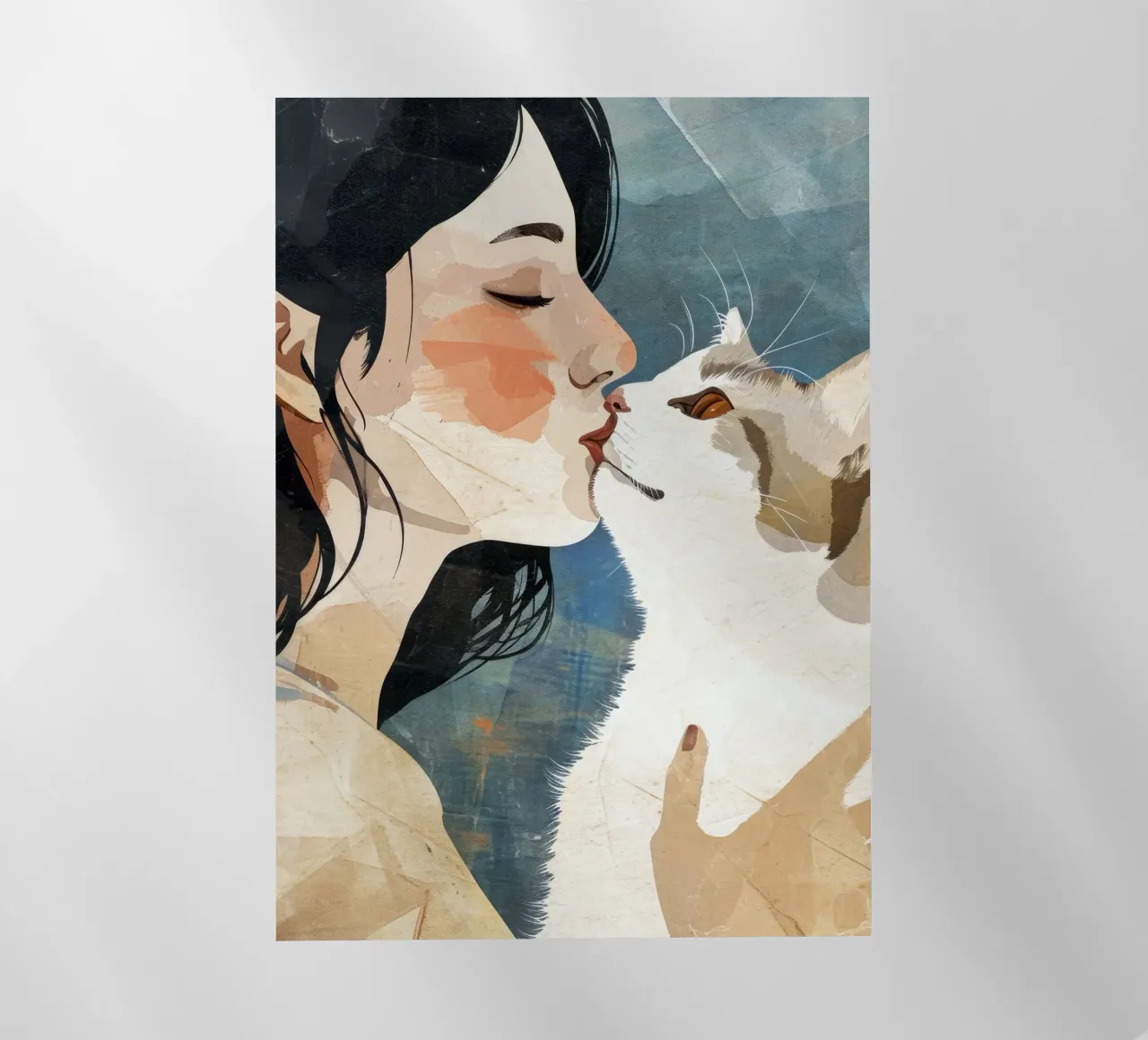 Mi piace l'arte dei gattini pellicola backlit da Justyna Jaszke JBJart