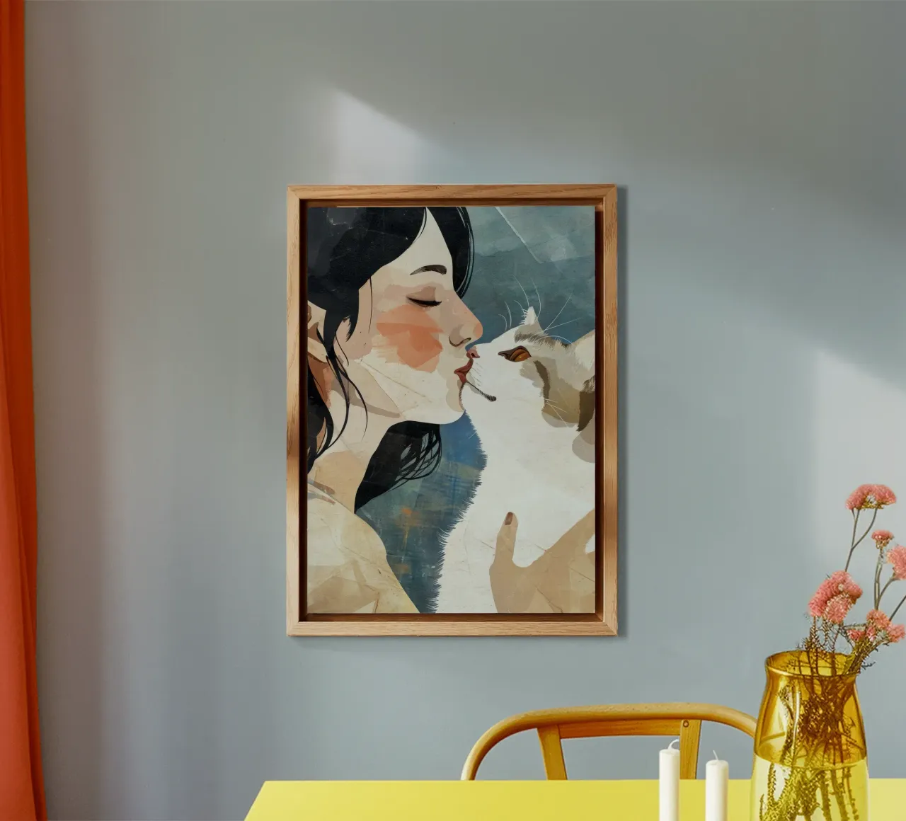 Mi piace l'arte dei gattini alluminio dibond da Justyna Jaszke JBJart
