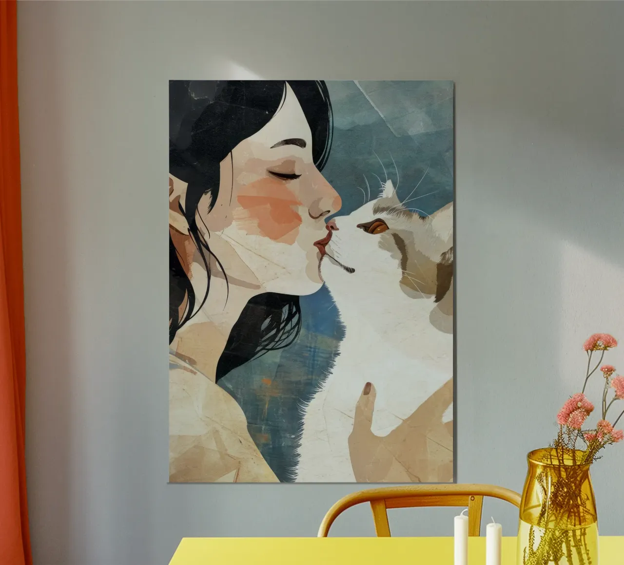 Mi piace l'arte dei gattini alluminio dibond da Justyna Jaszke JBJart