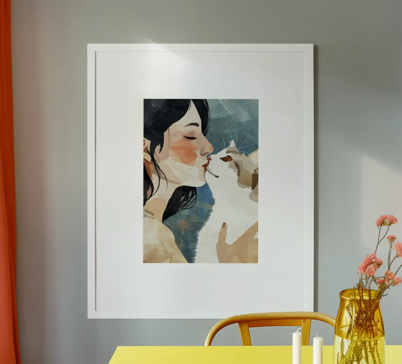 Mi piace l'arte dei gattini carta hahnemühle da Justyna Jaszke JBJart