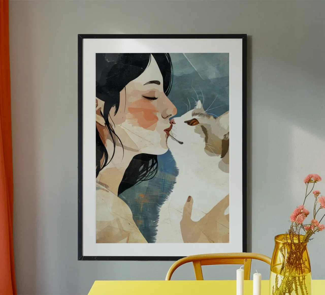 Mi piace l'arte dei gattini carta hahnemühle da Justyna Jaszke JBJart