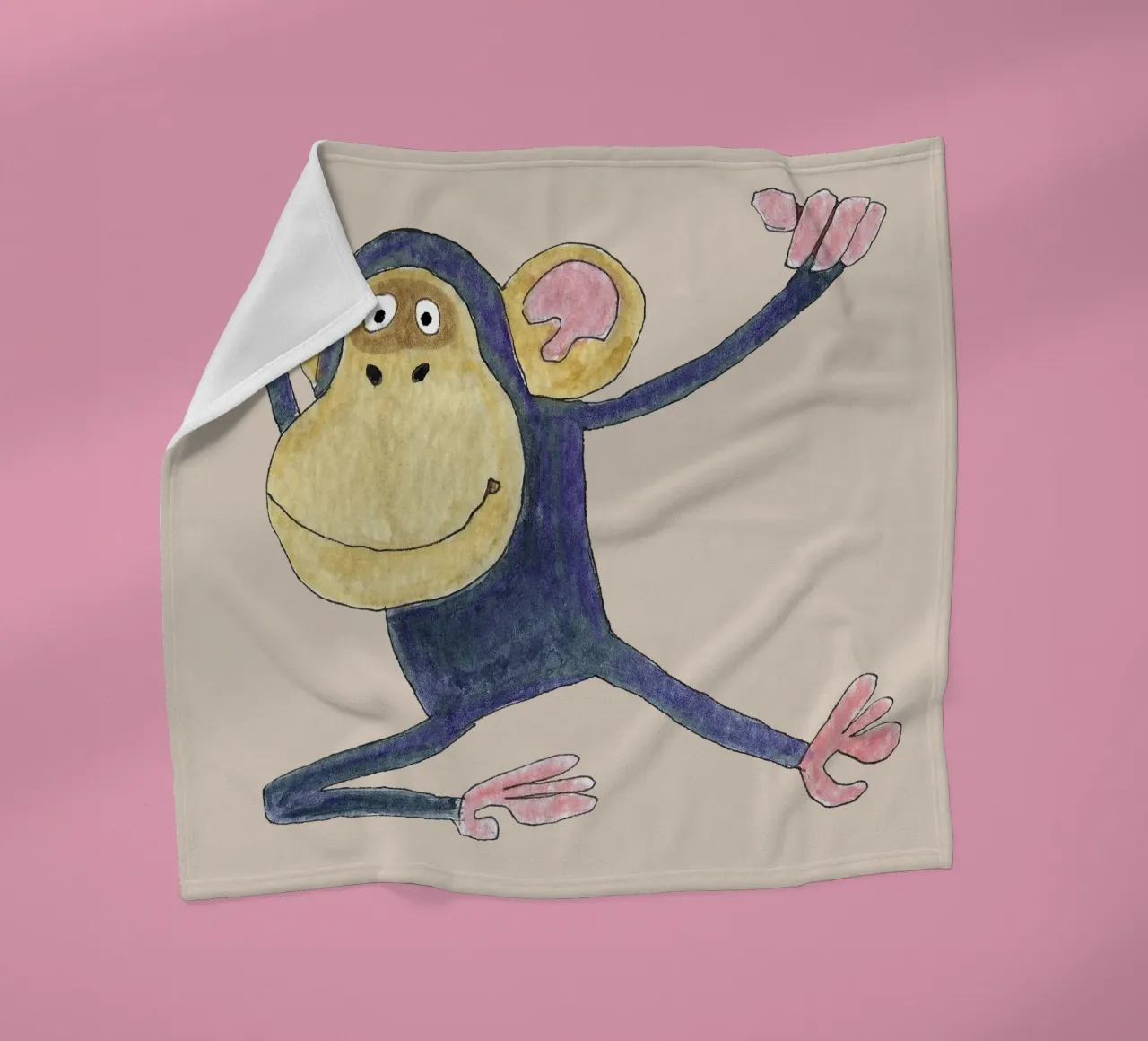 Monkey coperta in pile da Face & Content