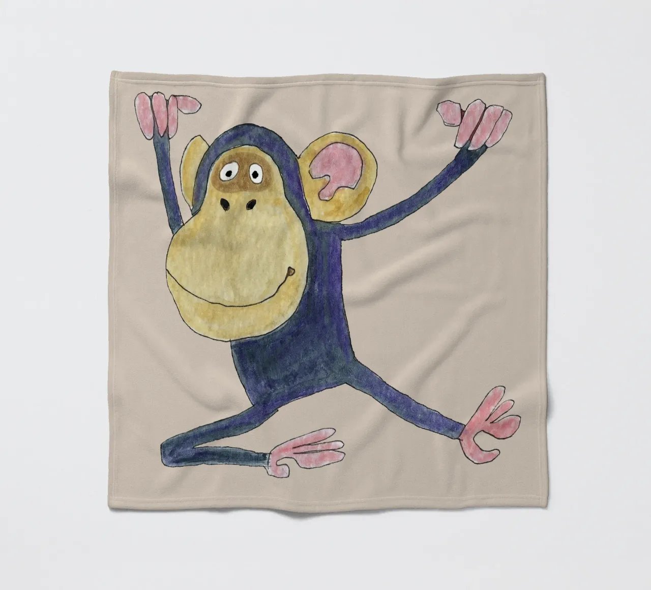 Monkey coperta in pile da Face & Content