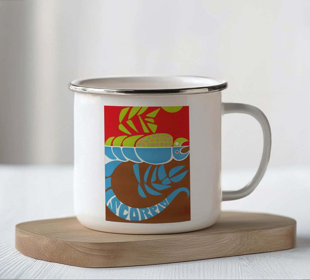 Scorpio tazza in smalto da Simboli Design