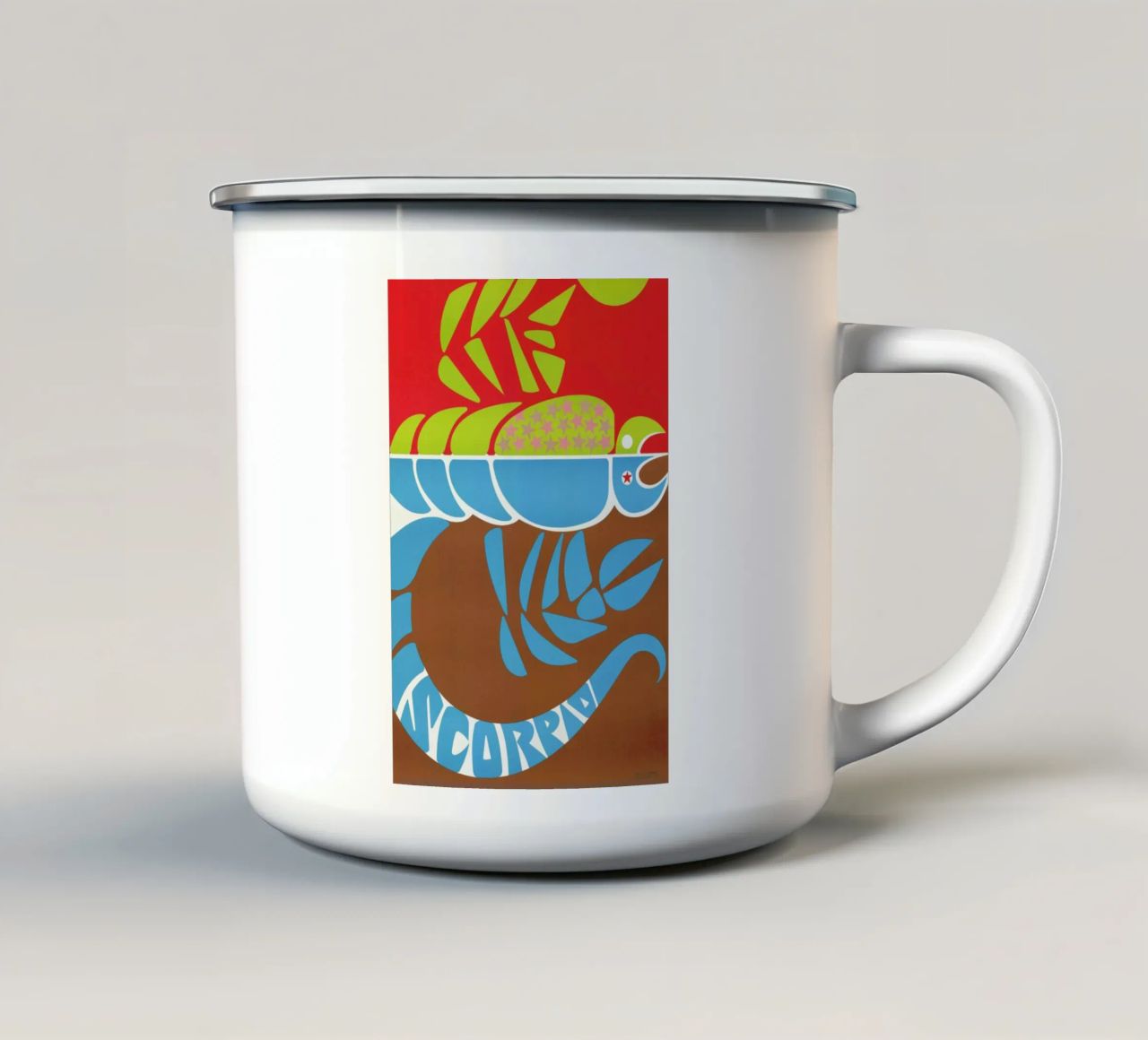Scorpio tazza in smalto da Simboli Design