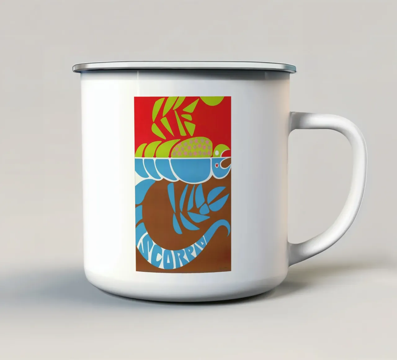 Scorpio taza de esmalte de Simboli Design