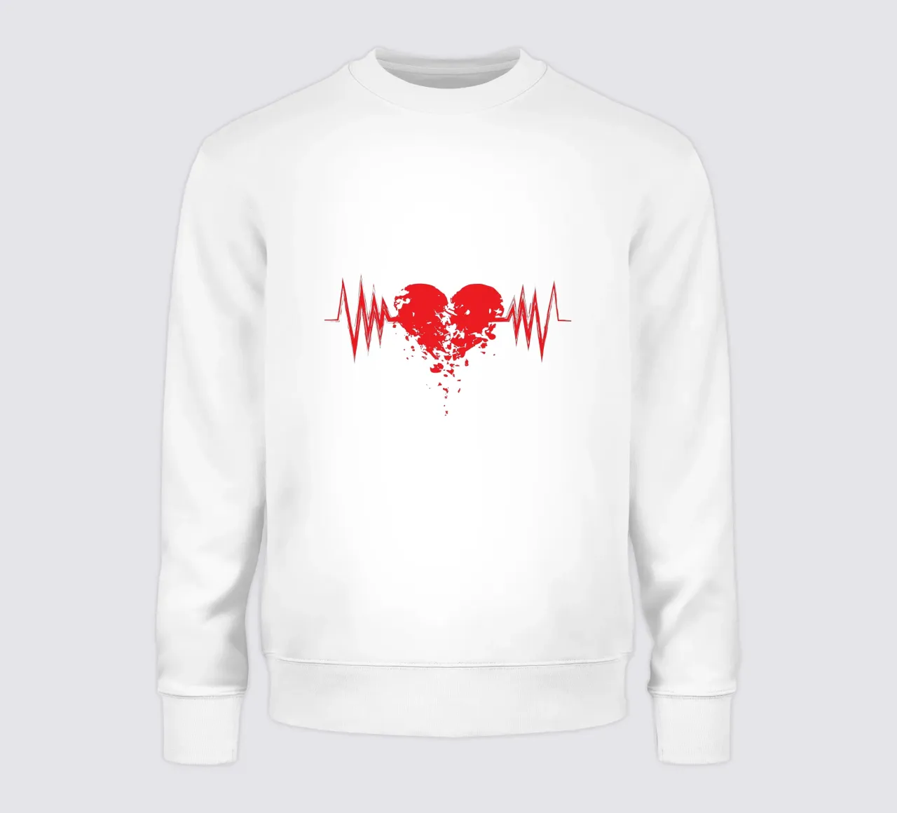 cuore spezzato amore arte design felpa da ririedis
