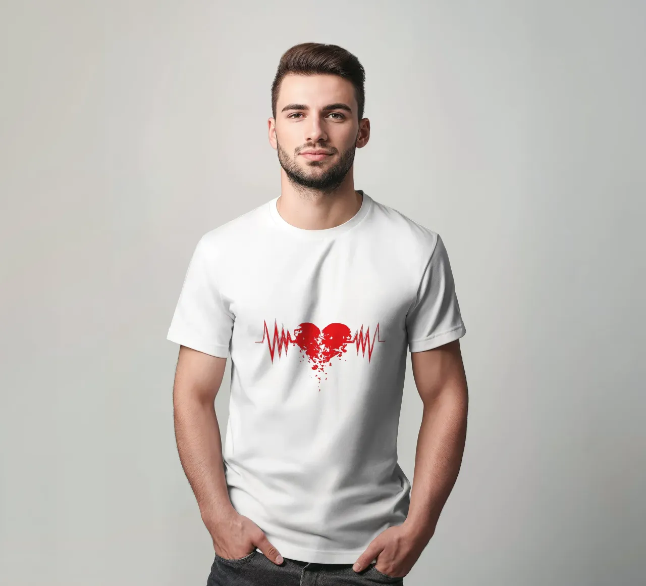 gebrochenes herz liebe kunst design T-Shirt von ririedis