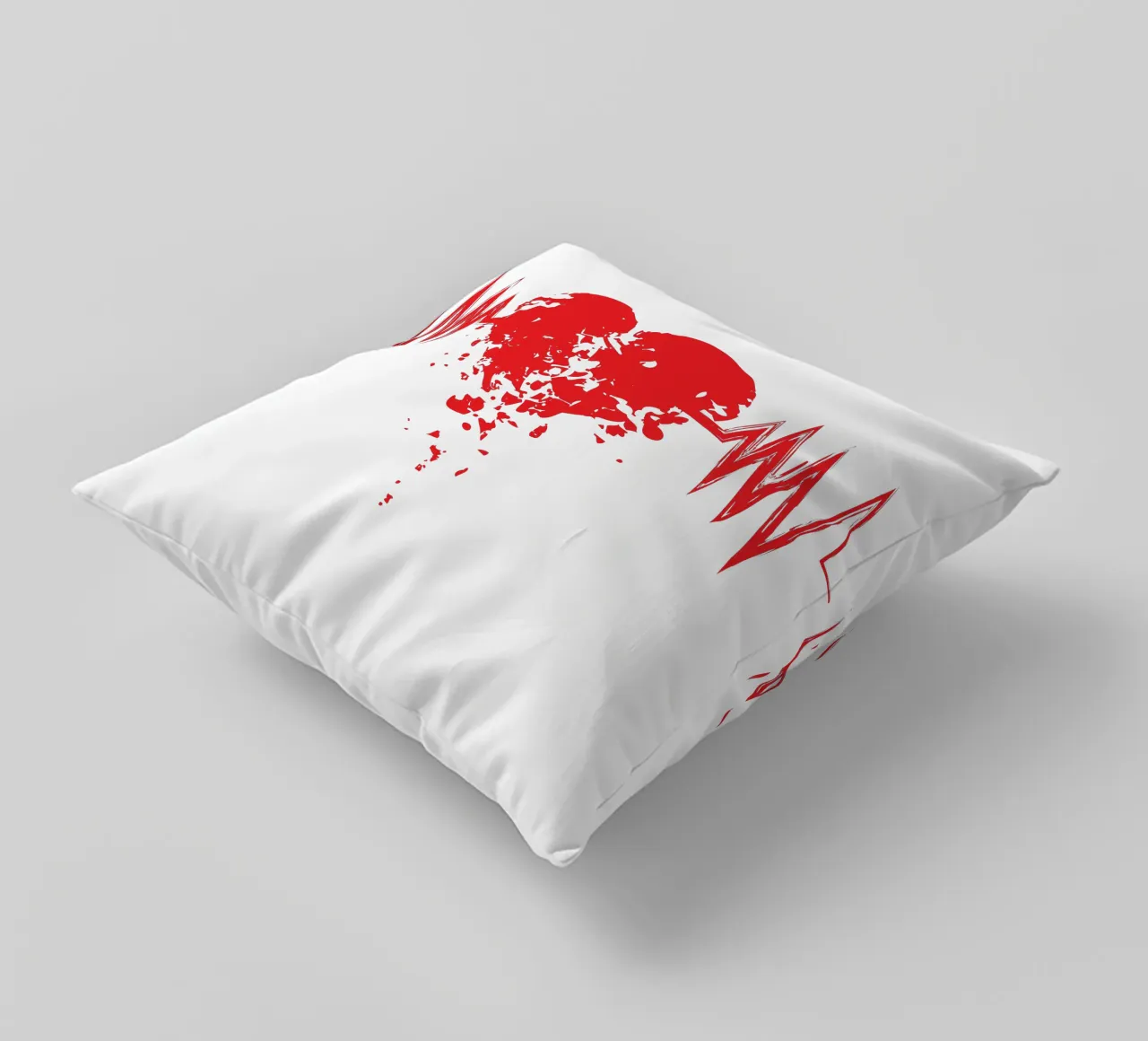 cuore spezzato amore arte design cuscino da ririedis