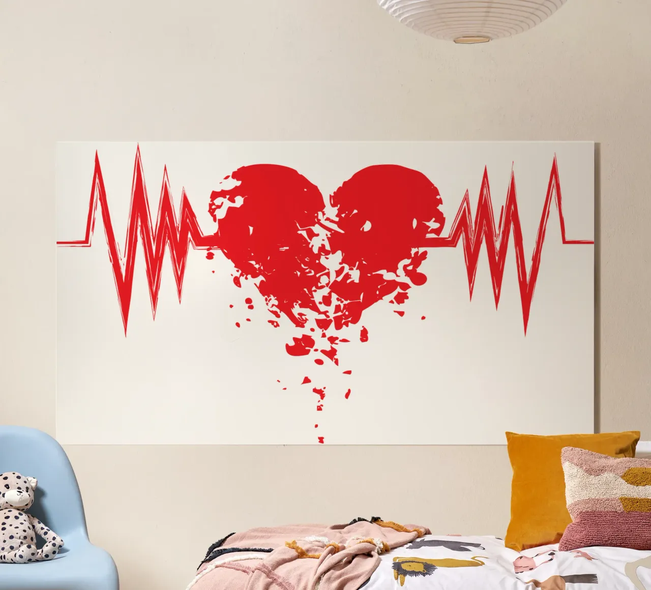 gebroken hart liefde kunst ontwerp acryl van ririedis