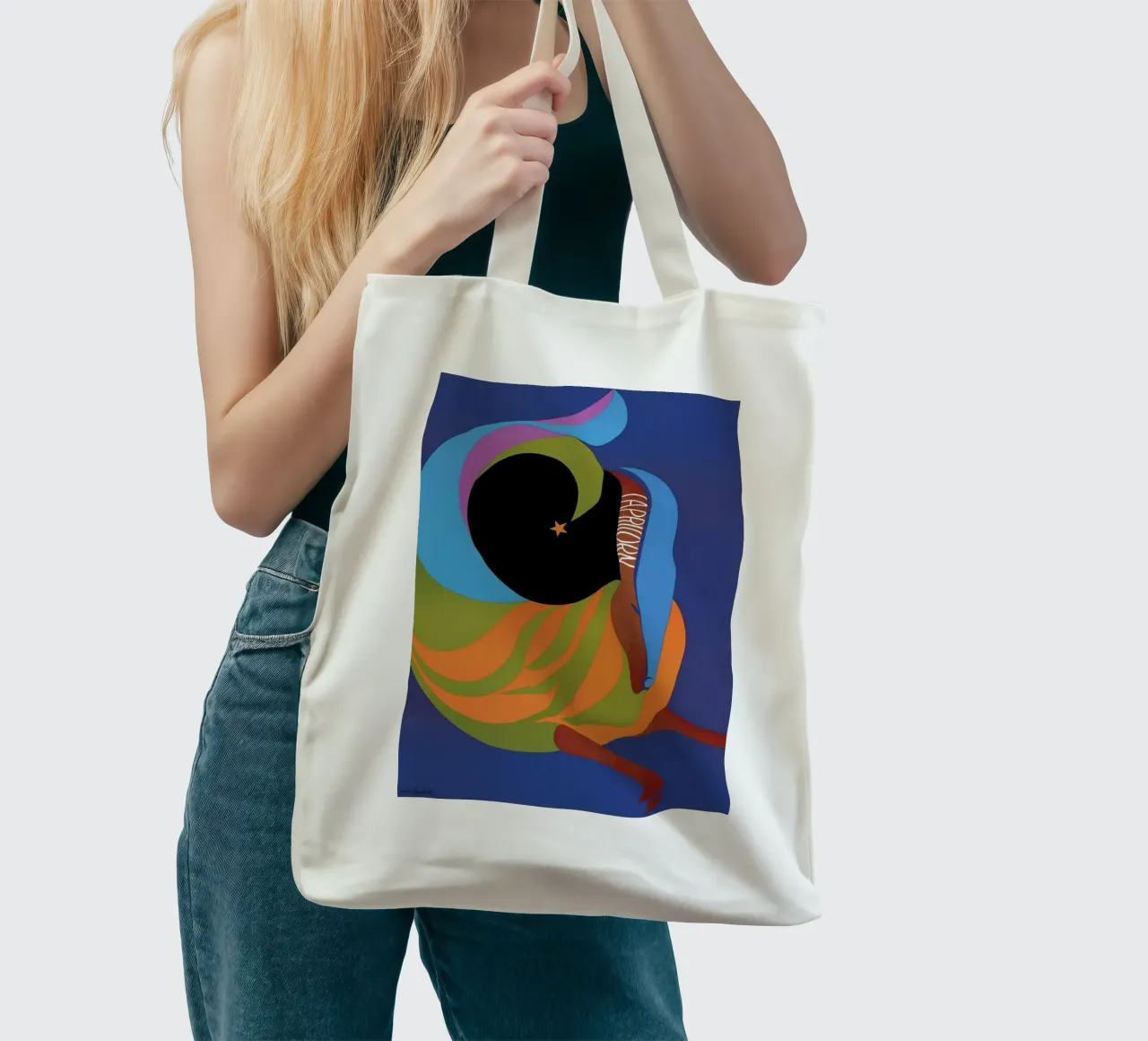 Capricorn borsa in juta da Simboli Design