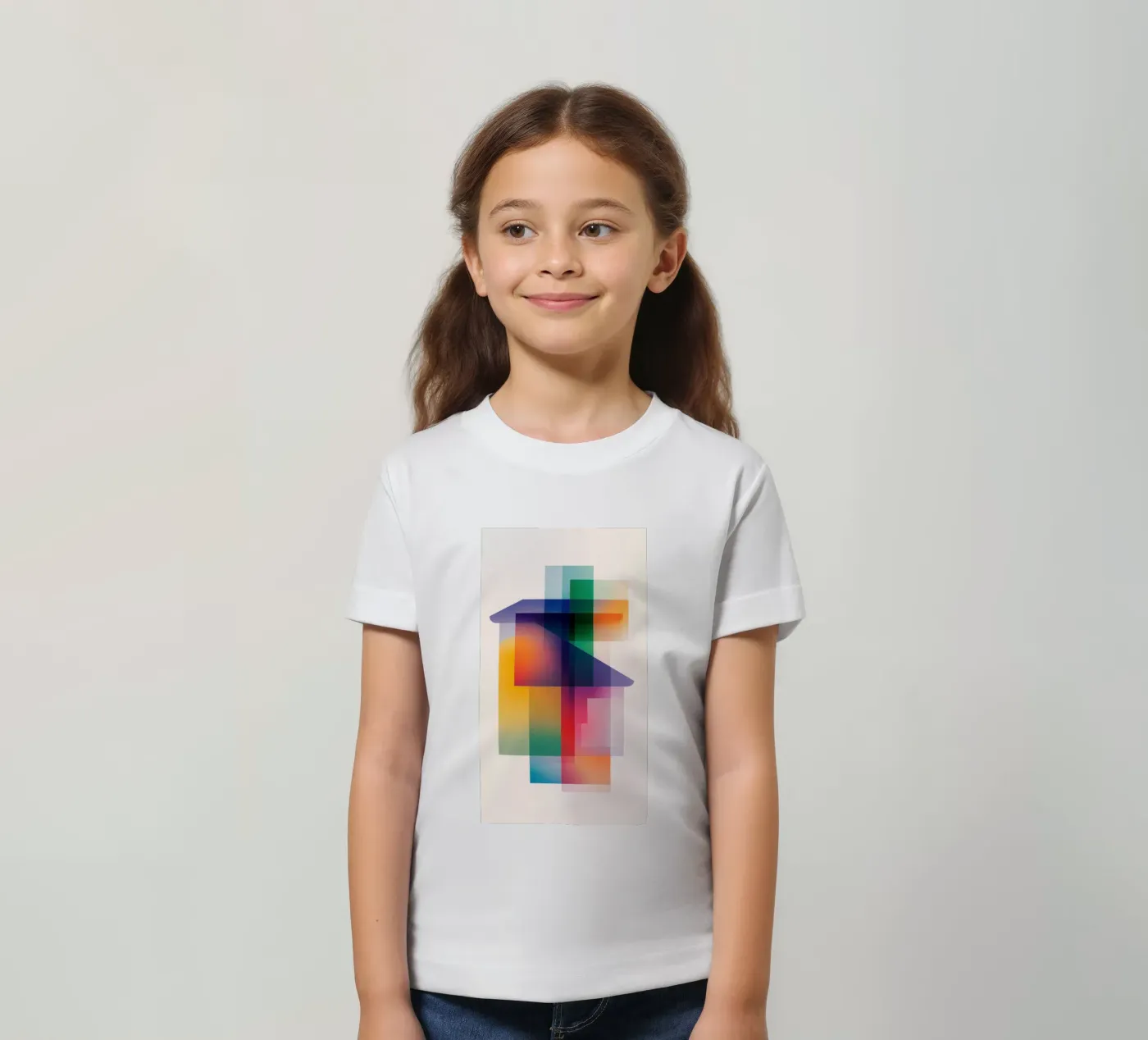 Composizione geometrica astratta t-shirt bambini da Geometric