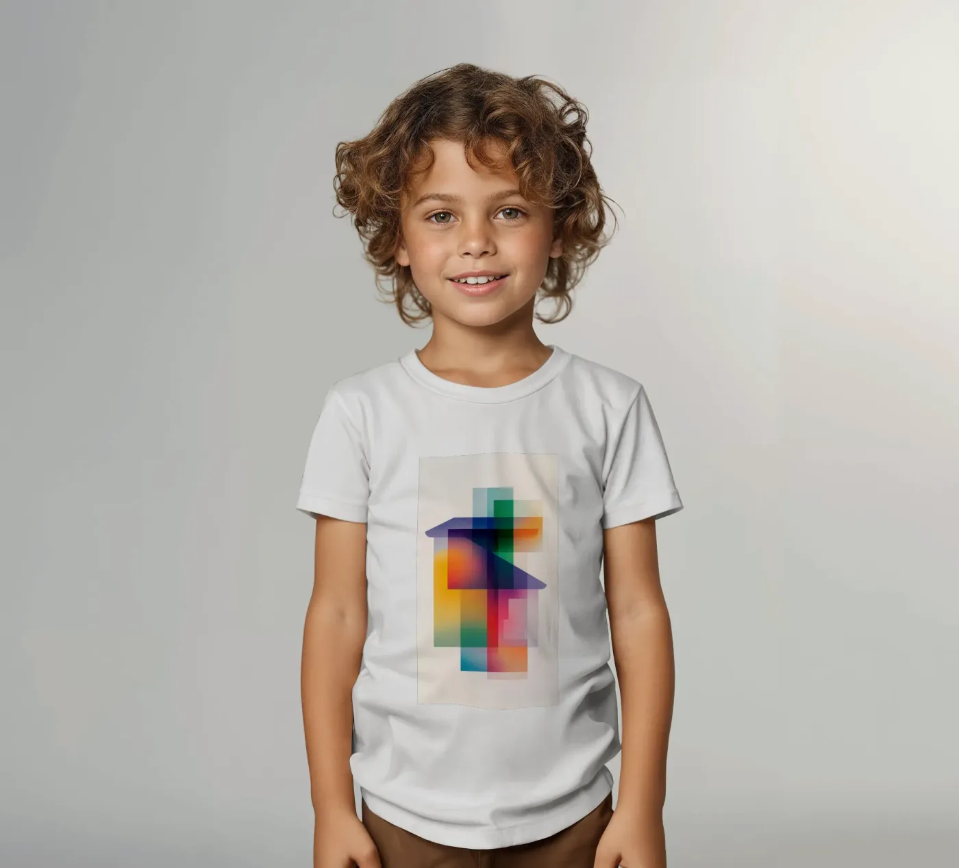 Composizione geometrica astratta t-shirt bambini da Geometric