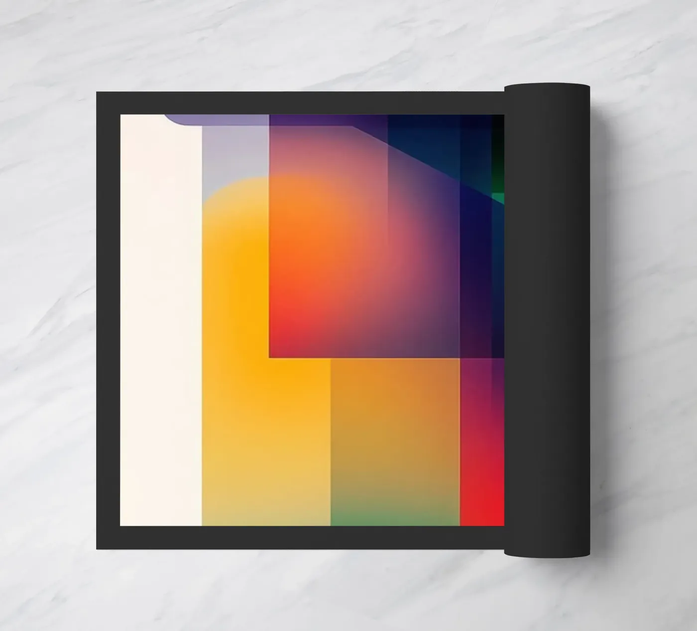 Abstract geometric composition Fußmatte von Geometric