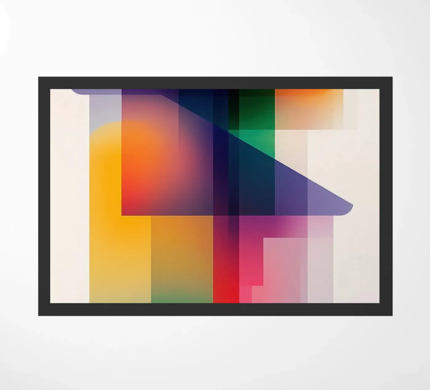 Abstract geometric composition Fußmatte von Geometric