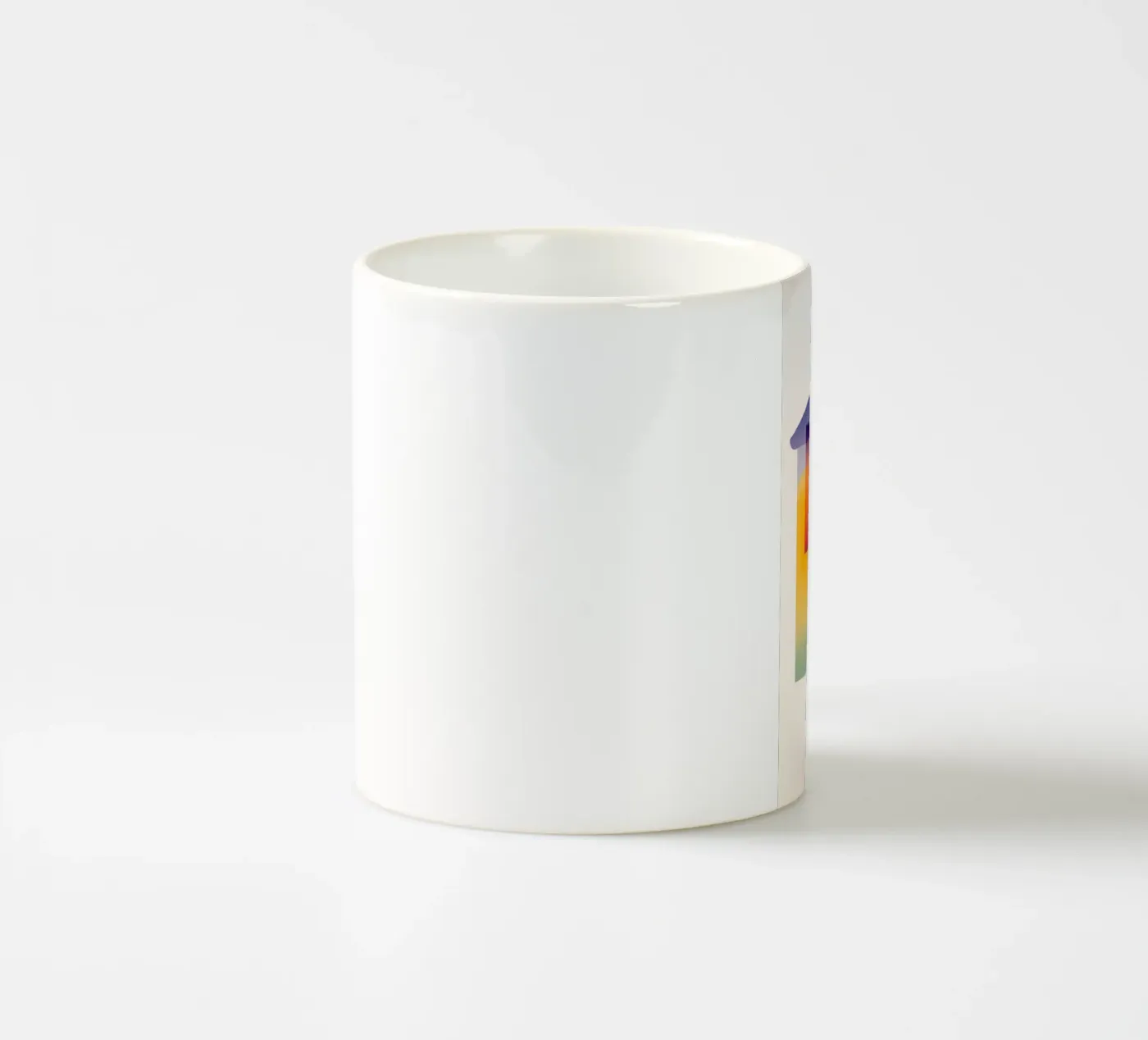 Abstract geometric composition ceramic mug by Geometric