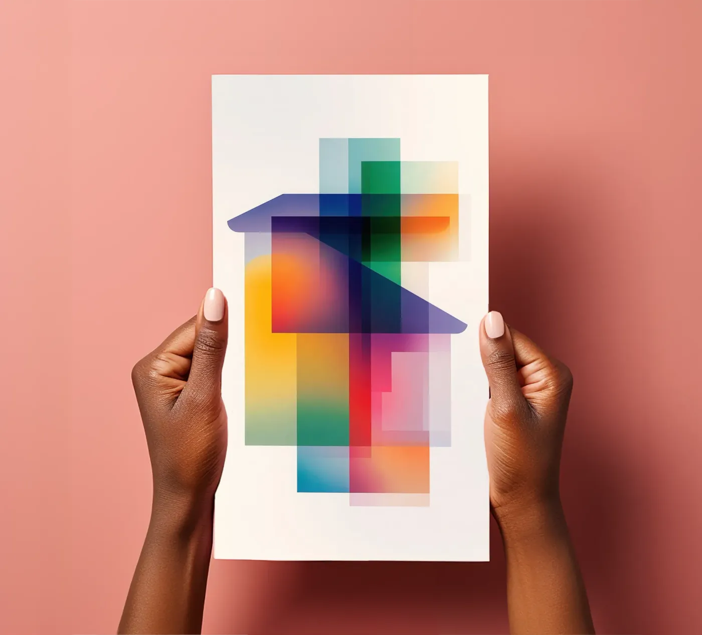 Abstract geometric composition sticker sheet by Geometric