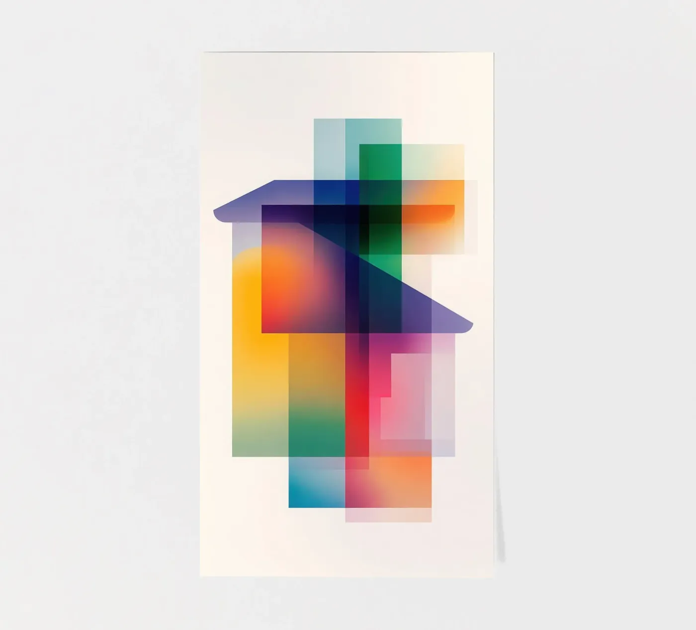 Abstract geometric composition sticker sheet by Geometric