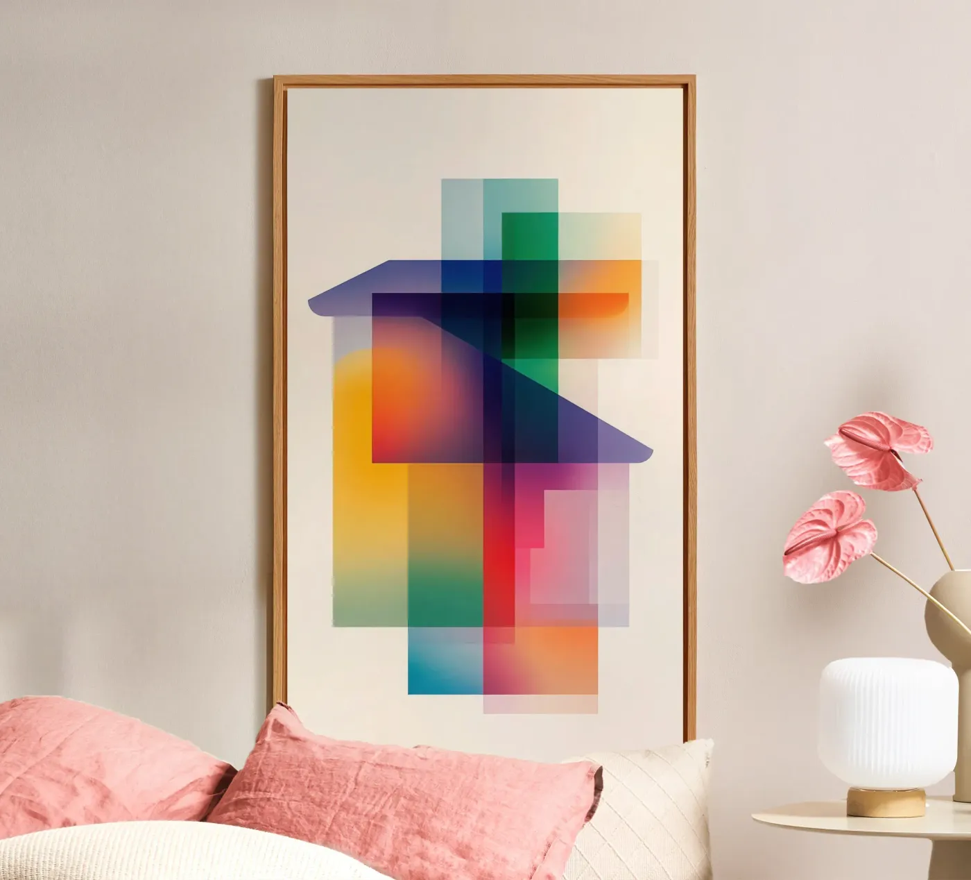 Composizione geometrica astratta pannello forex da Geometric