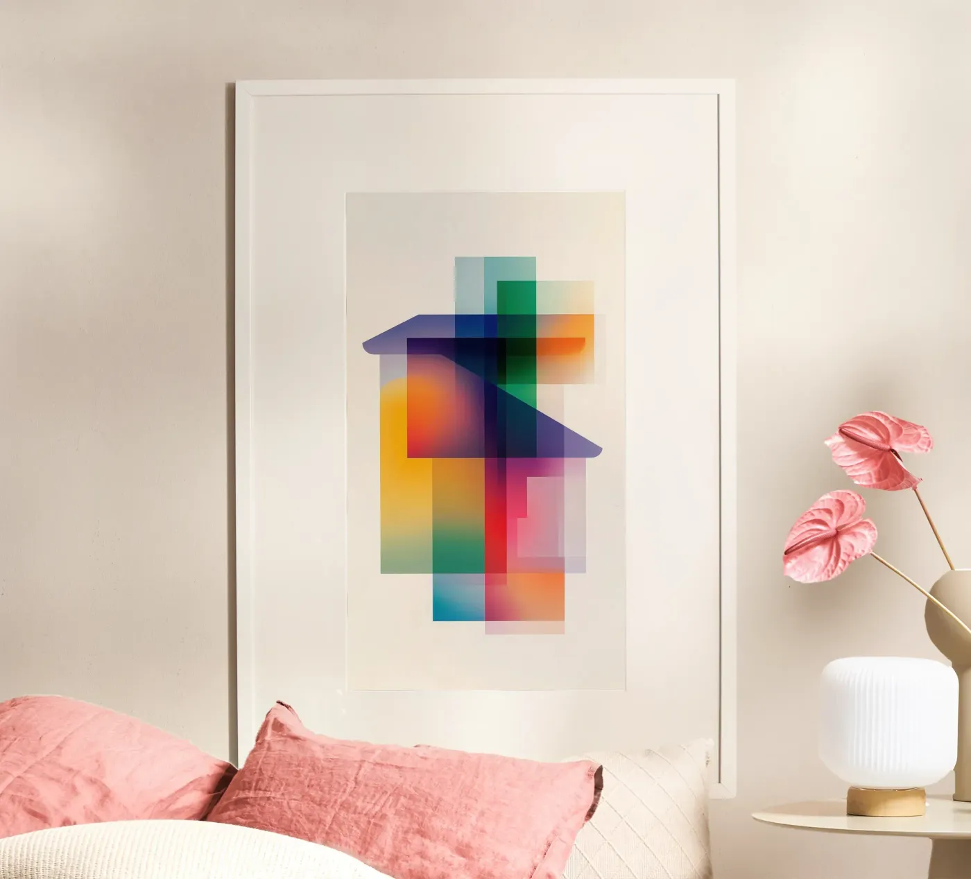 Abstract geometric composition poster by Geometric